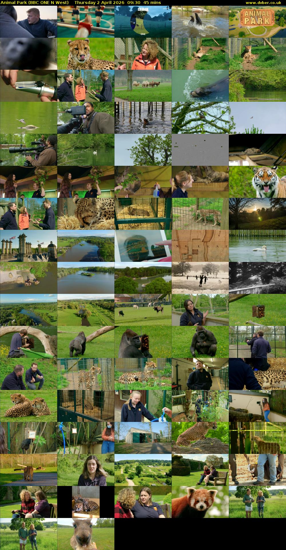 Animal Park (BBC ONE N West) Thursday 2 April 2026 09:30 - 10:15