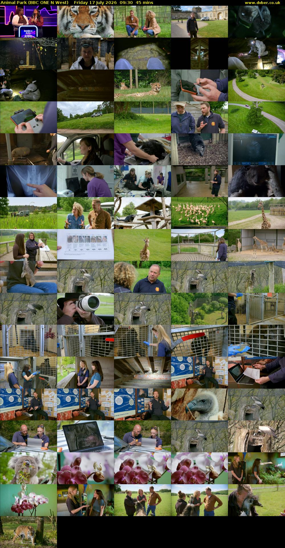 Animal Park (BBC ONE N West) Friday 17 July 2026 09:30 - 10:15
