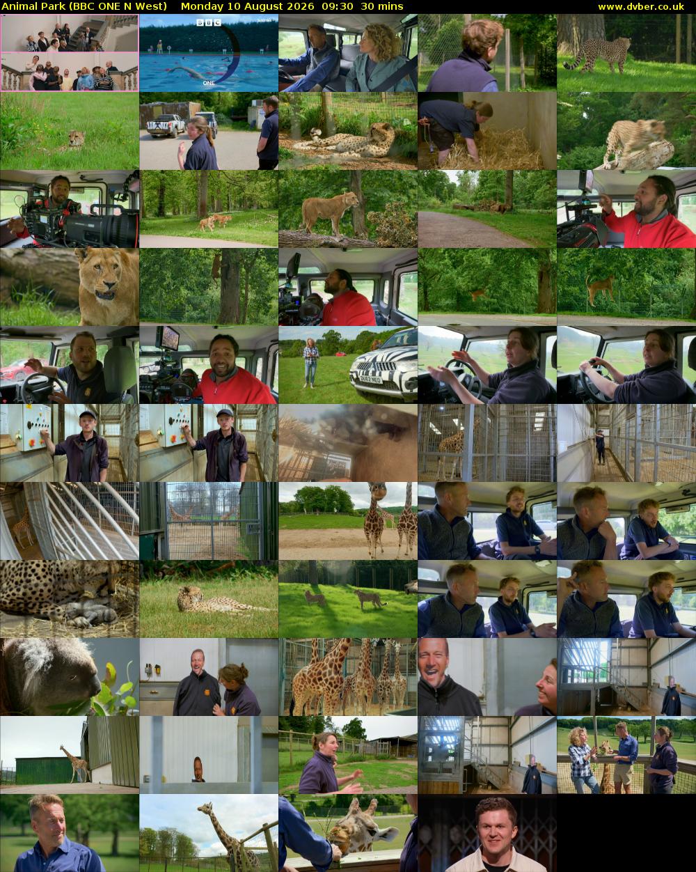 Animal Park (BBC ONE N West) Monday 10 August 2026 09:30 - 10:00