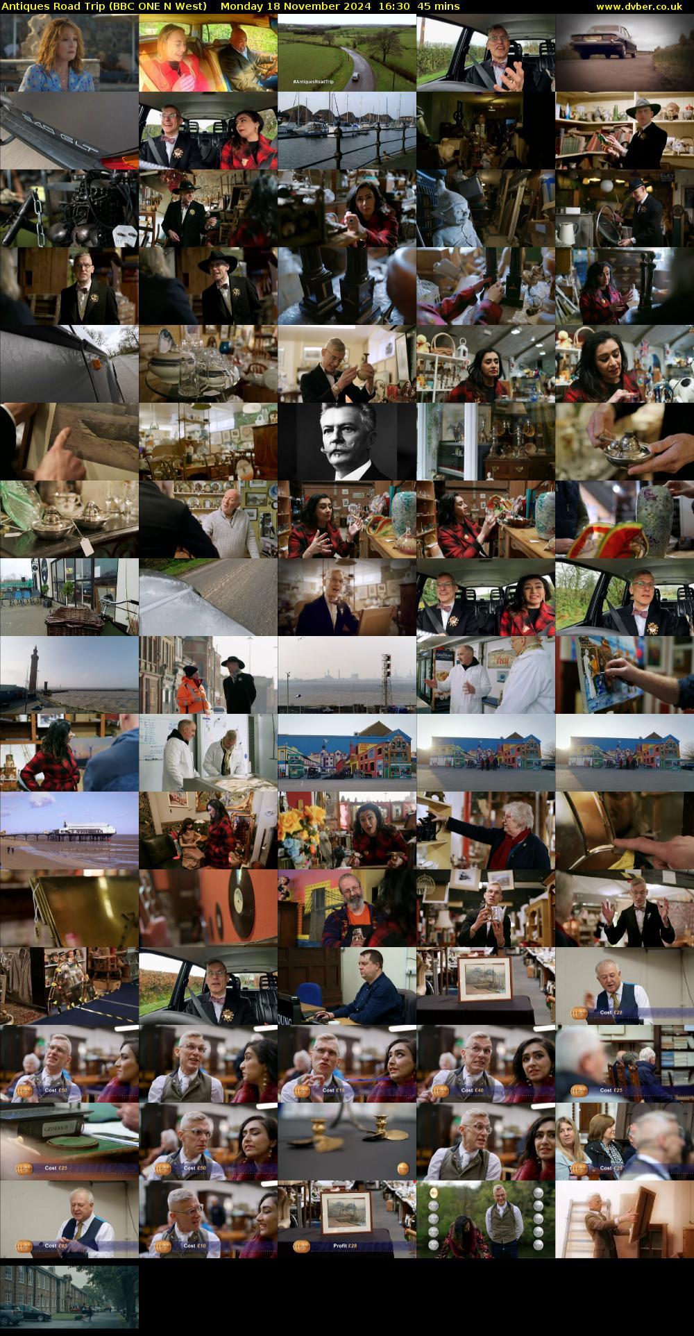 Antiques Road Trip (BBC ONE N West) Monday 18 November 2024 16:30 - 17:15