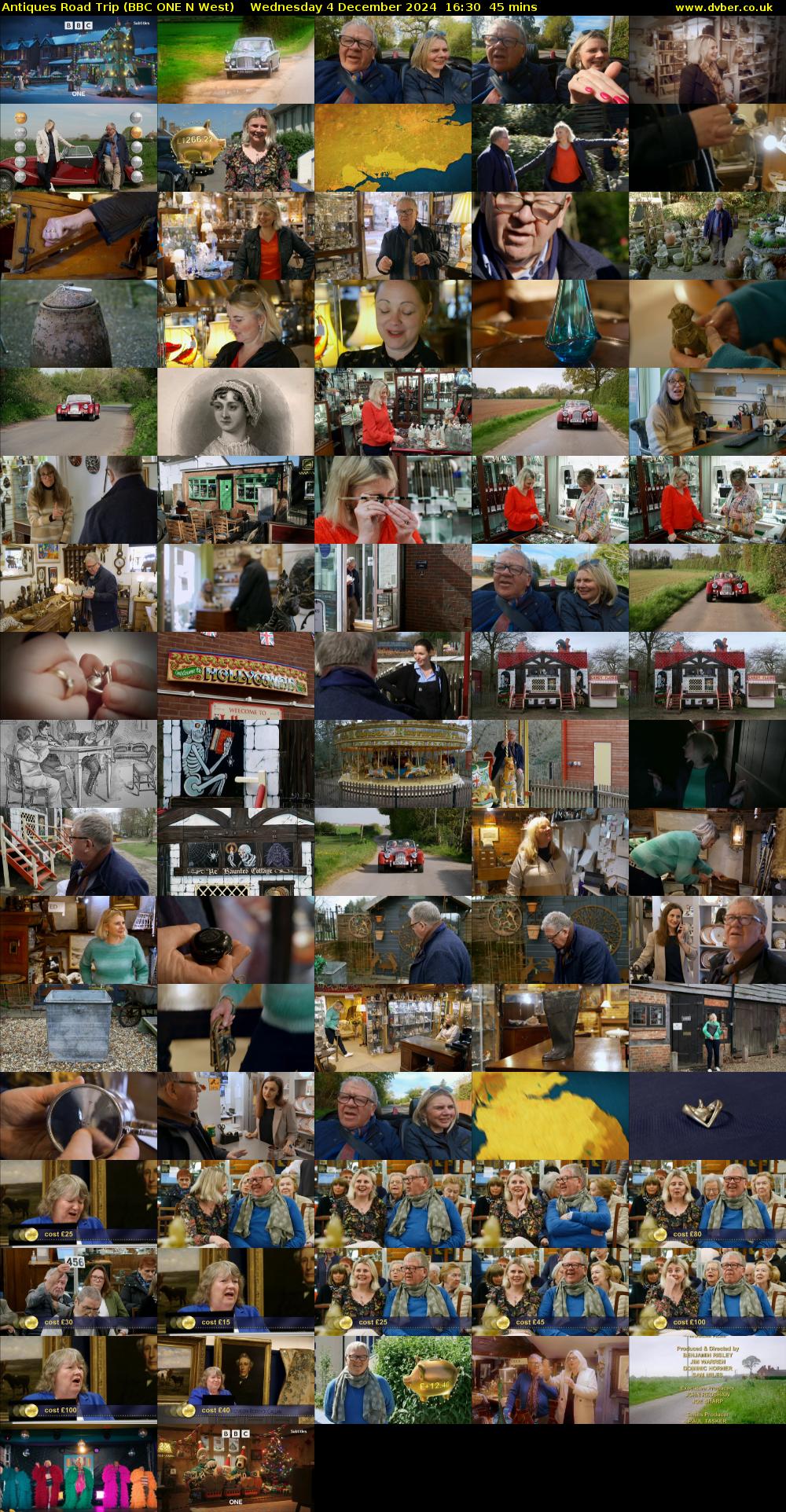 Antiques Road Trip (BBC ONE N West) Wednesday 4 December 2024 16:30 - 17:15