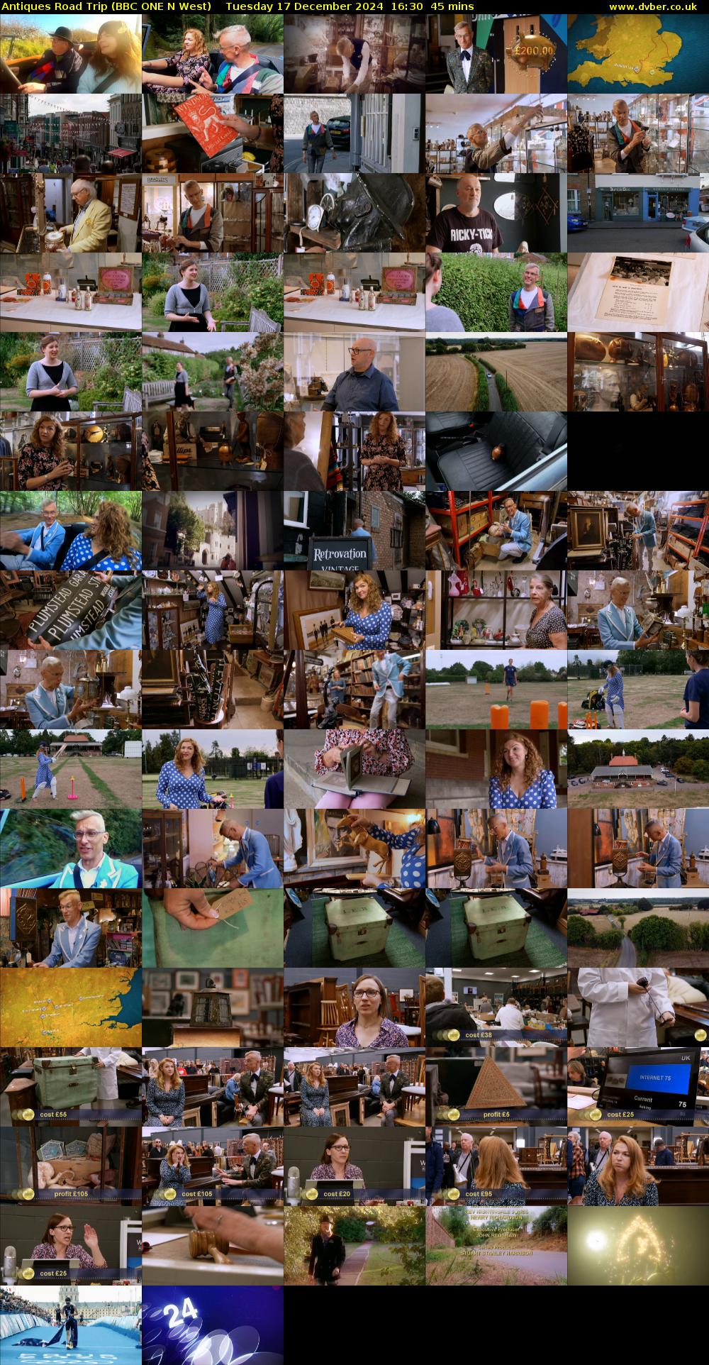 Antiques Road Trip (BBC ONE N West) Tuesday 17 December 2024 16:30 - 17:15