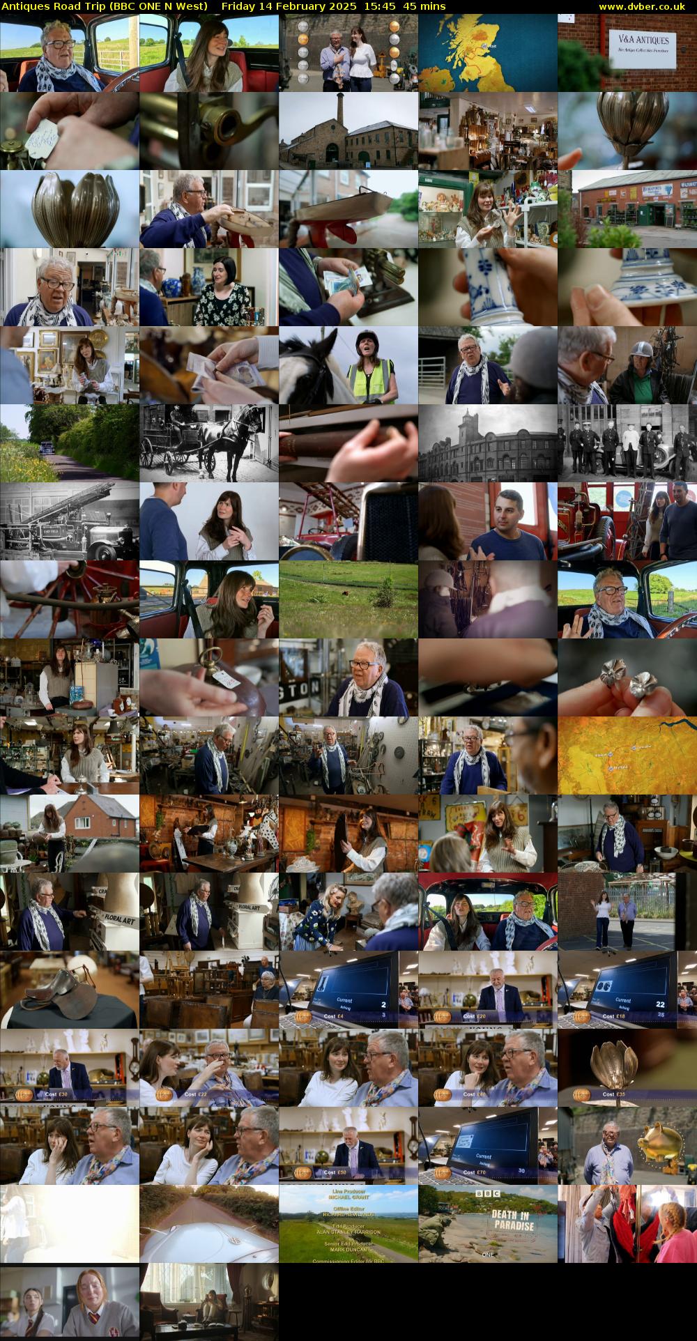 Antiques Road Trip (BBC ONE N West) Friday 14 February 2025 15:45 - 16:30