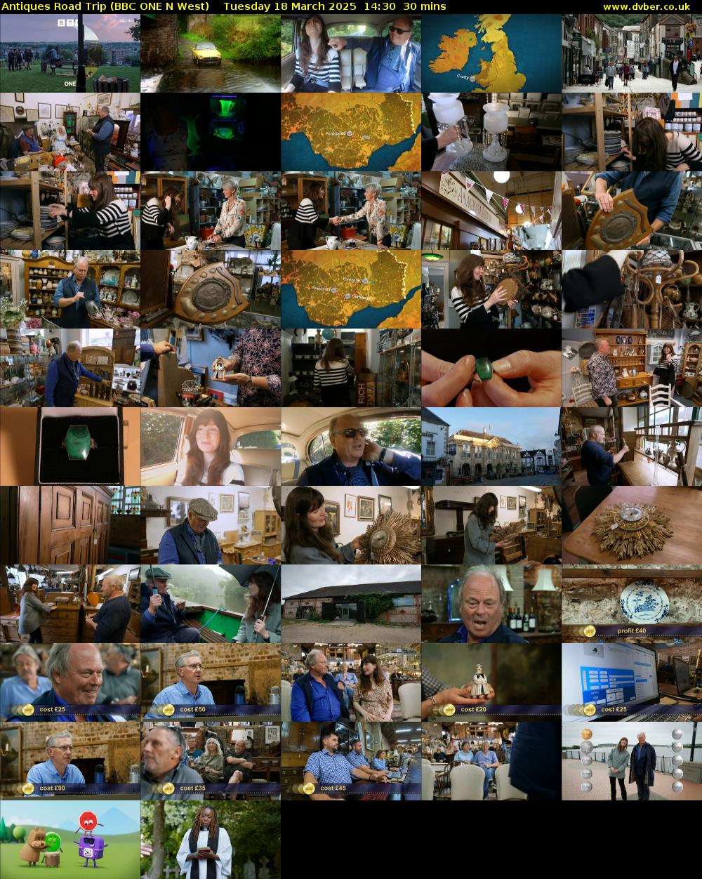 Antiques Road Trip (BBC ONE N West) Tuesday 18 March 2025 14:30 - 15:00