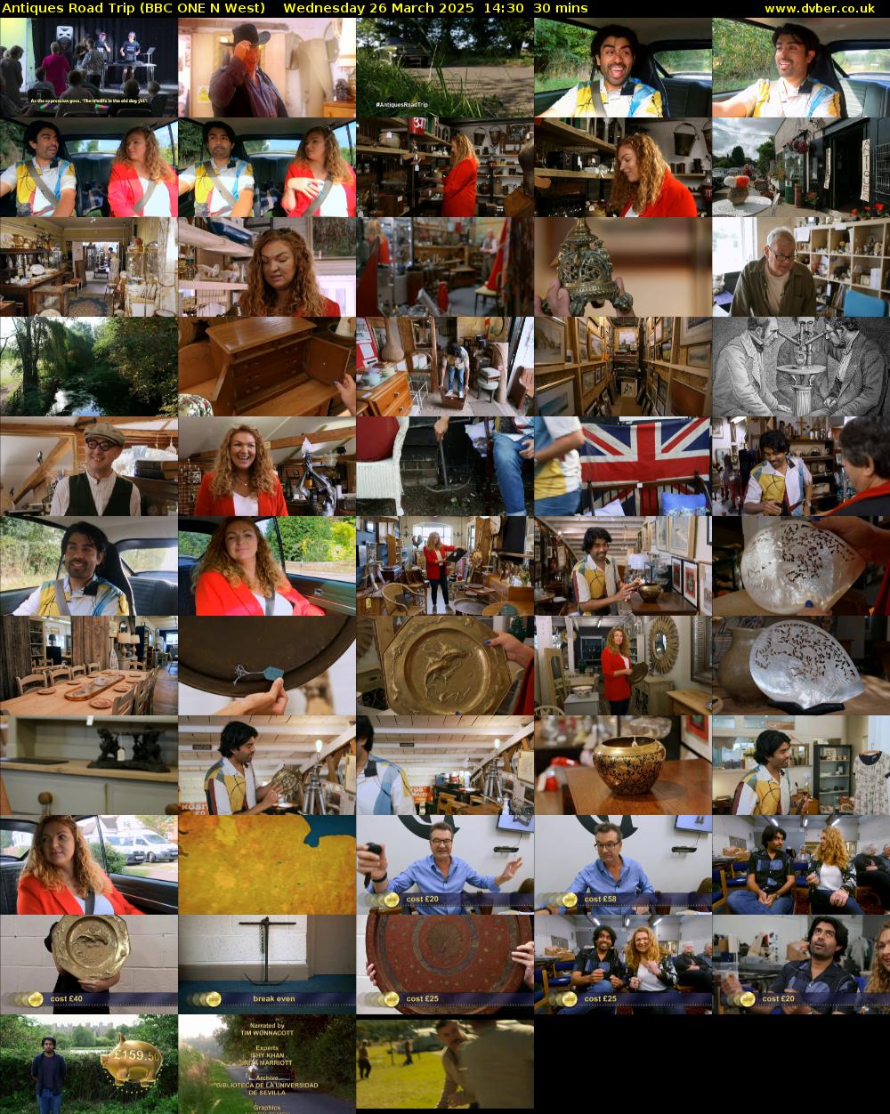 Antiques Road Trip (BBC ONE N West) Wednesday 26 March 2025 14:30 - 15:00
