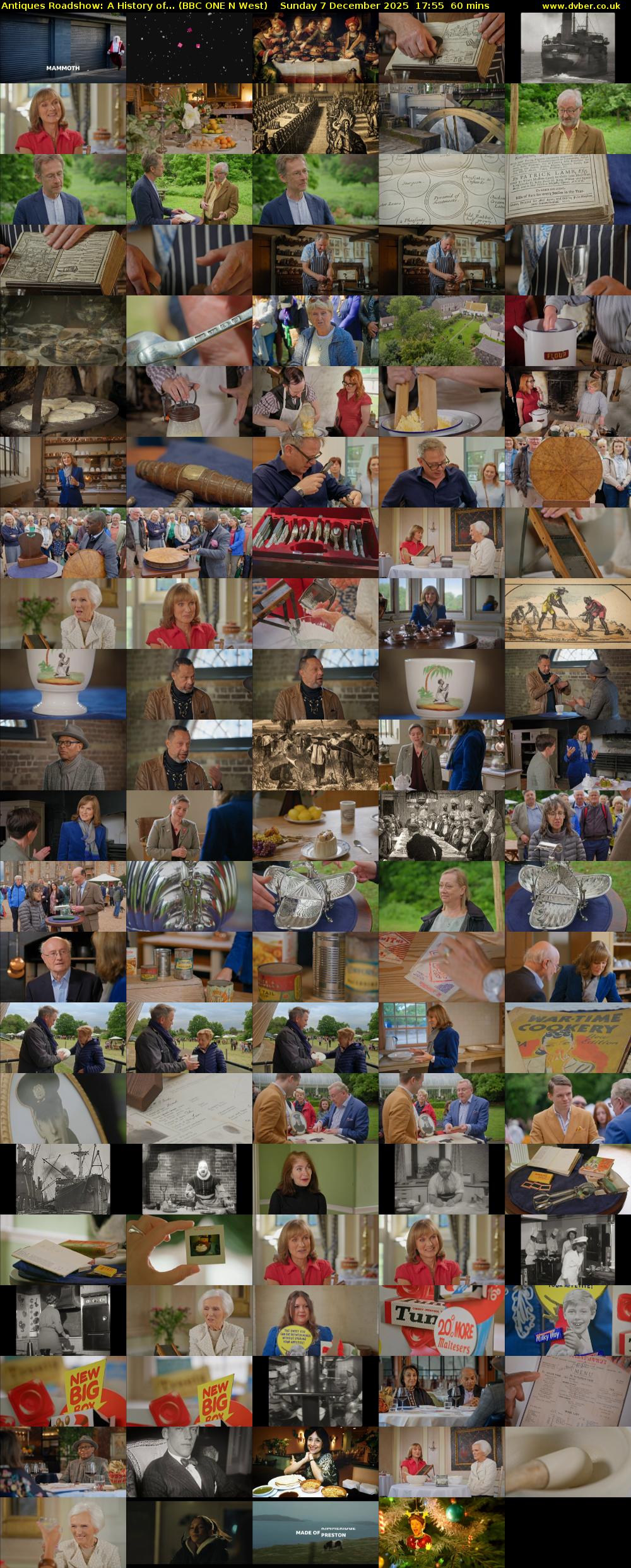 Antiques Roadshow: A History of... (BBC ONE N West) Sunday 7 December 2025 17:55 - 18:55