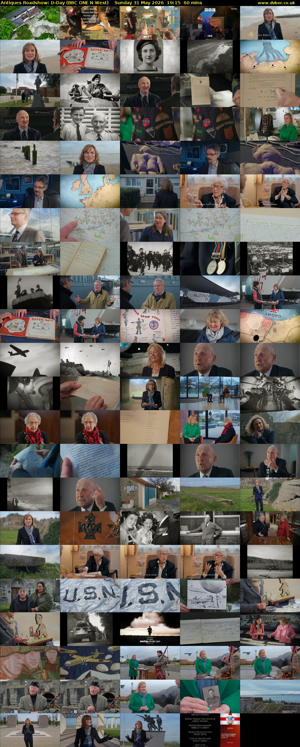 Antiques Roadshow: D-Day (BBC ONE N West) Sunday 31 May 2026 19:15 - 20:15