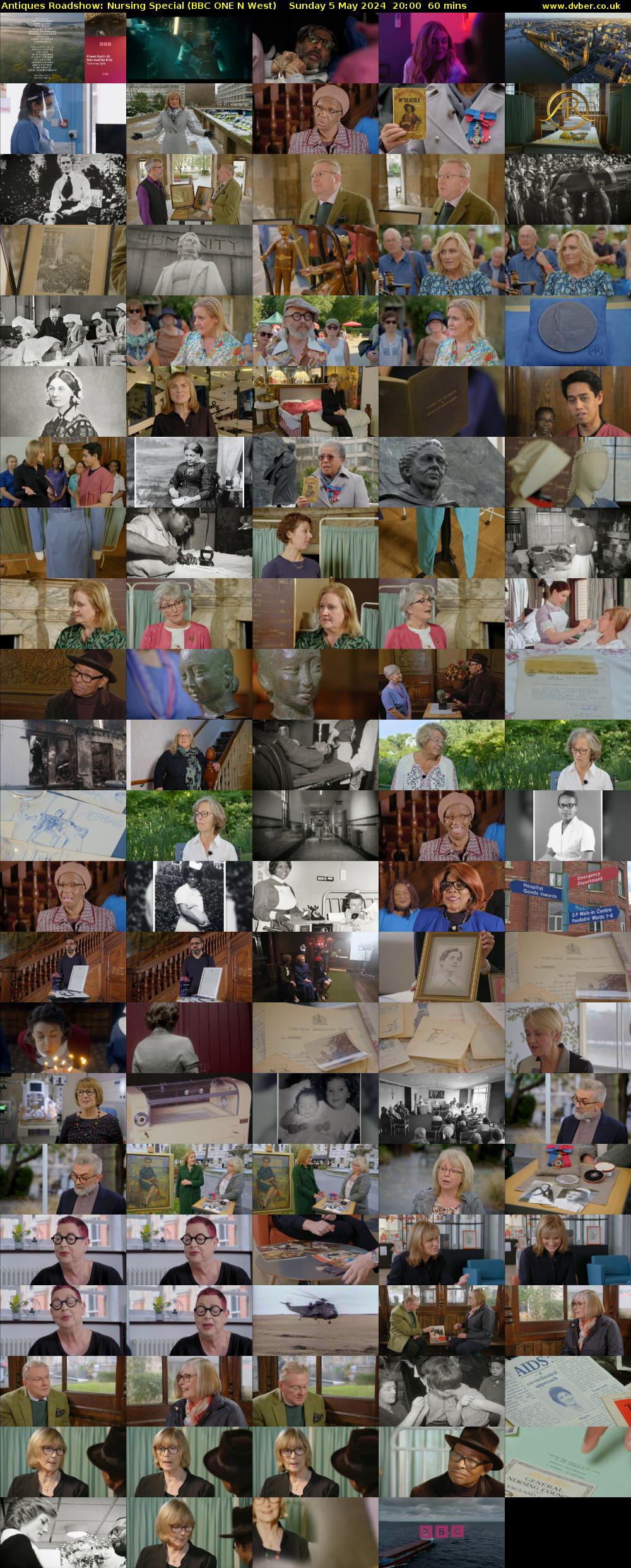 Antiques Roadshow: Nursing Special (BBC ONE N West) Sunday 5 May 2024 20:00 - 21:00