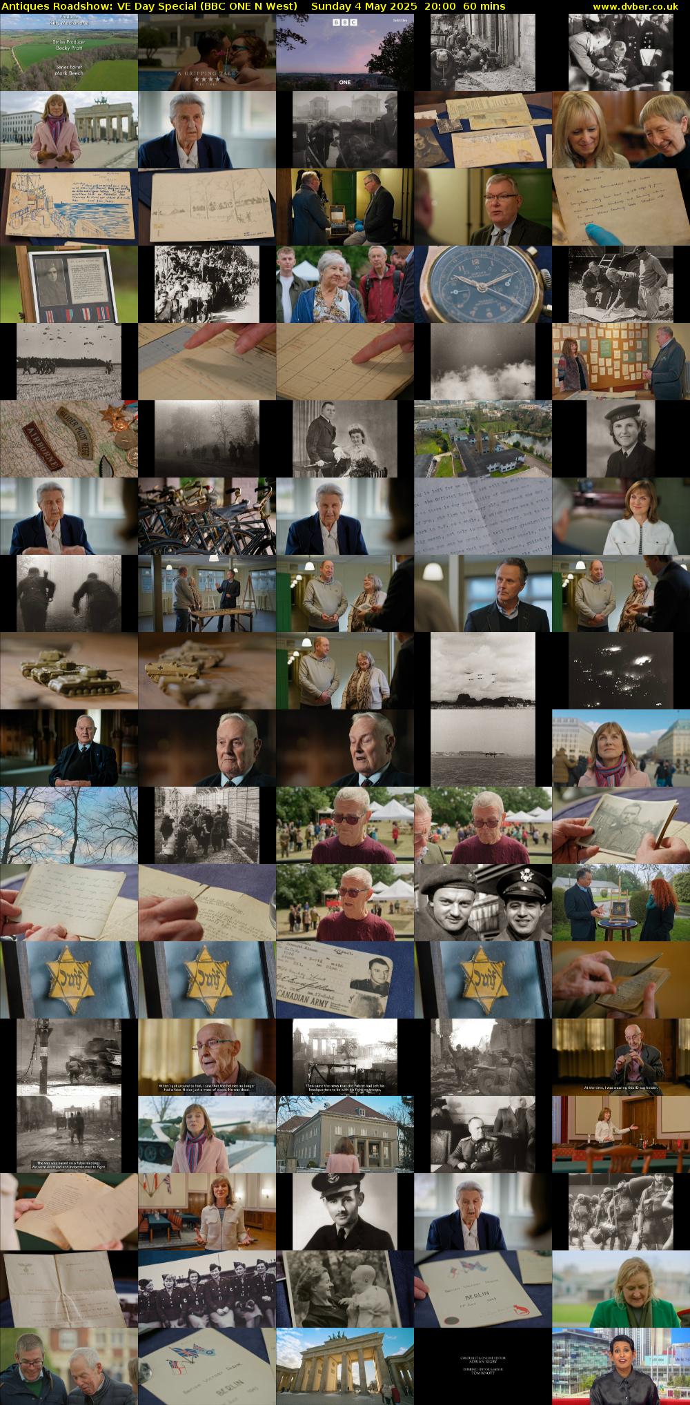 Antiques Roadshow: VE Day Special (BBC ONE N West) Sunday 4 May 2025 20:00 - 21:00