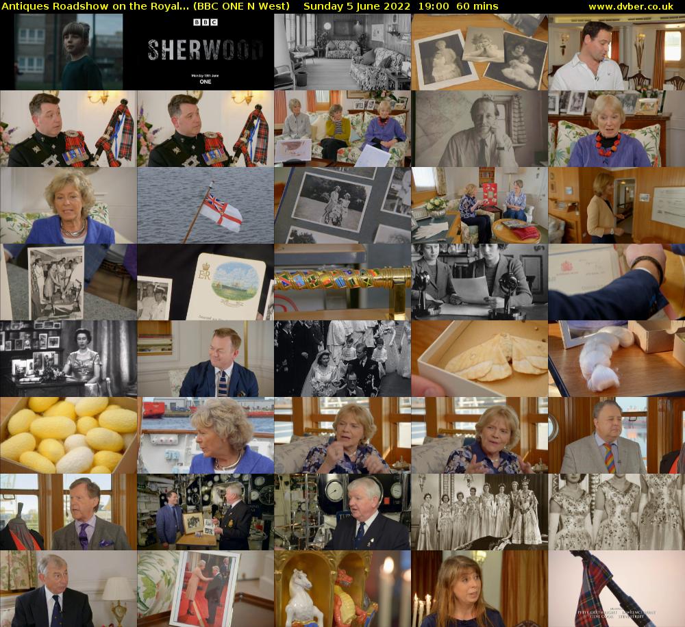 Antiques Roadshow on the Royal... (BBC ONE N West) Sunday 5 June 2022 19:00 - 20:00