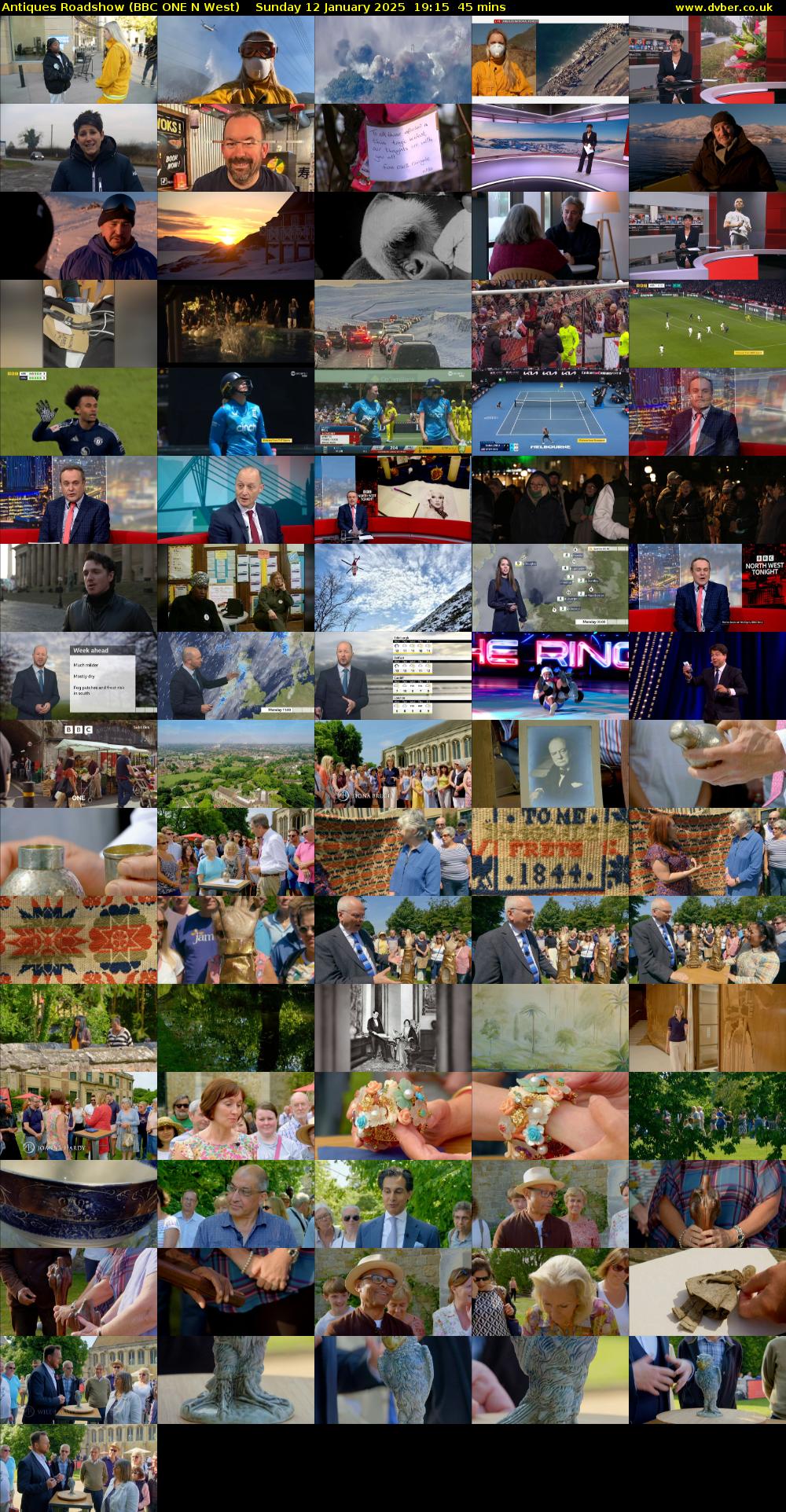 Antiques Roadshow (BBC ONE N West) Sunday 12 January 2025 19:15 - 20:00