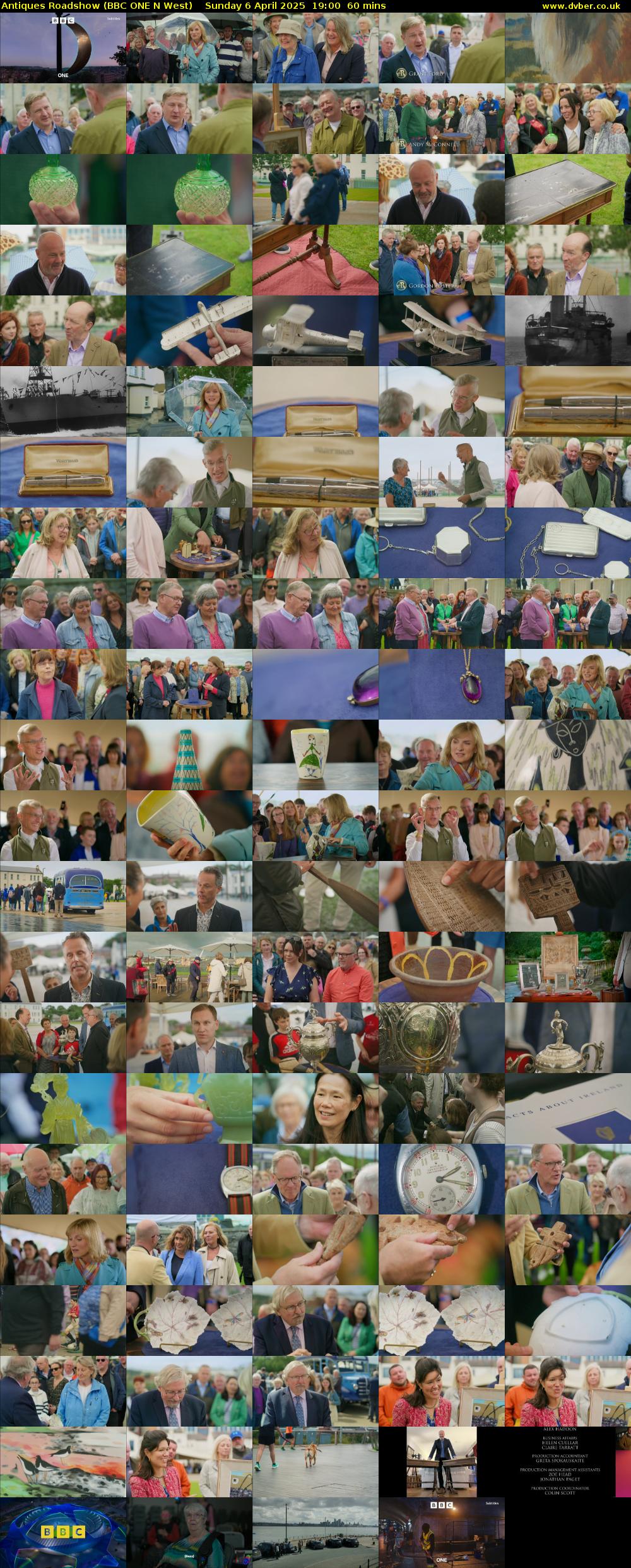 Antiques Roadshow (BBC ONE N West) Sunday 6 April 2025 19:00 - 20:00