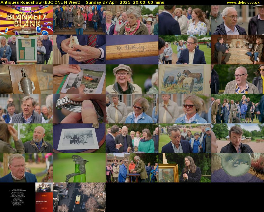 Antiques Roadshow (BBC ONE N West) Sunday 27 April 2025 20:00 - 21:00