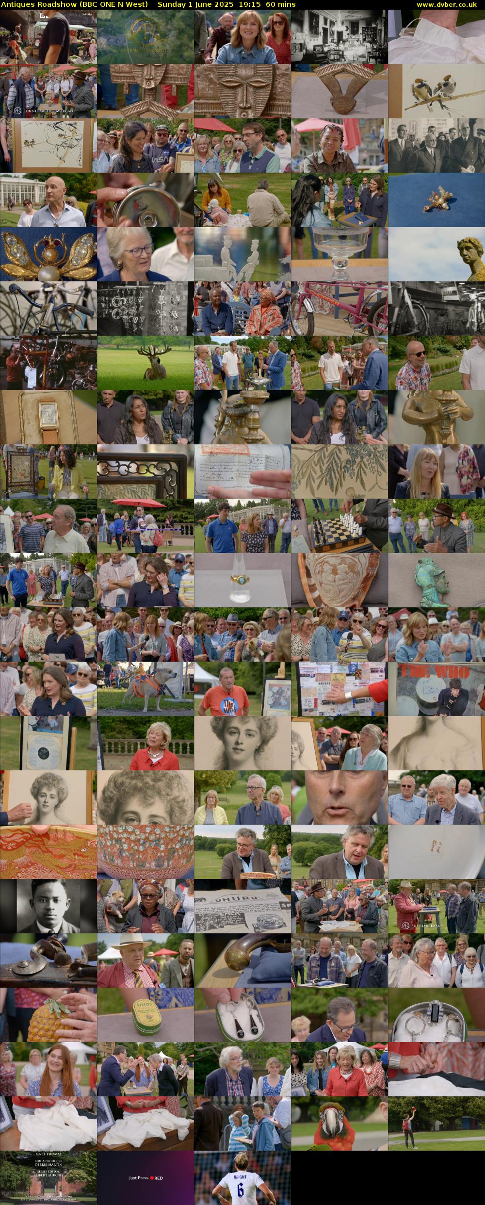 Antiques Roadshow (BBC ONE N West) Sunday 1 June 2025 19:15 - 20:15