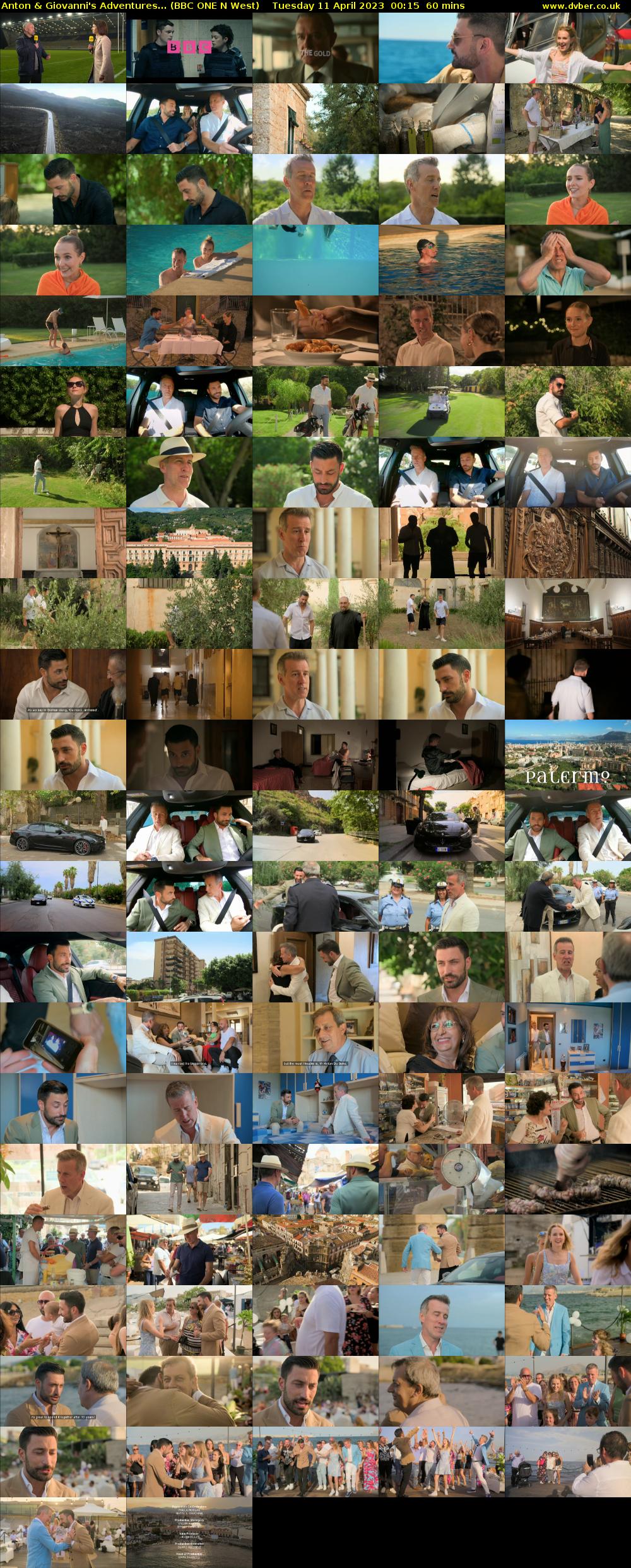 Anton & Giovanni's Adventures... (BBC ONE N West) Tuesday 11 April 2023 00:15 - 01:15