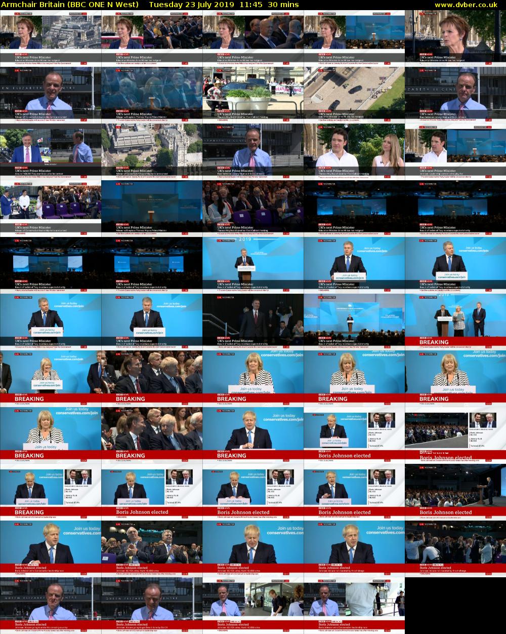 Armchair Britain (BBC ONE N West) Tuesday 23 July 2019 11:45 - 12:15