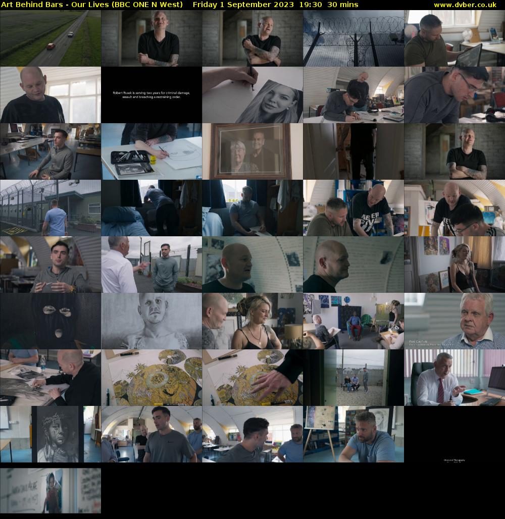 Art Behind Bars - Our Lives (BBC ONE N West) Friday 1 September 2023 19:30 - 20:00