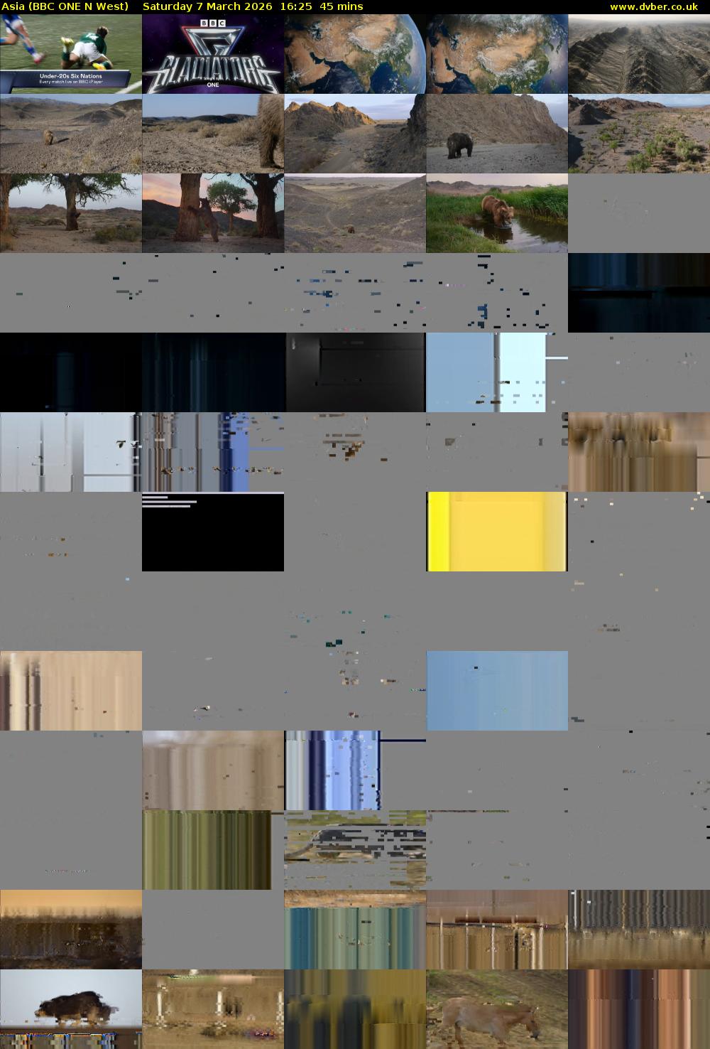 Asia (BBC ONE N West) Saturday 7 March 2026 16:25 - 17:10