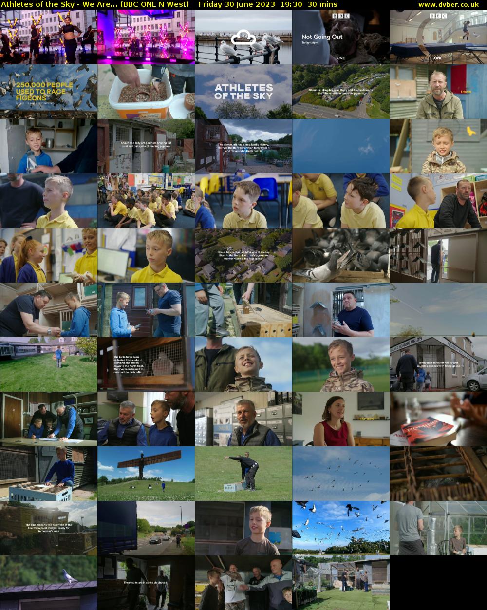 Athletes of the Sky - We Are... (BBC ONE N West) Friday 30 June 2023 19:30 - 20:00