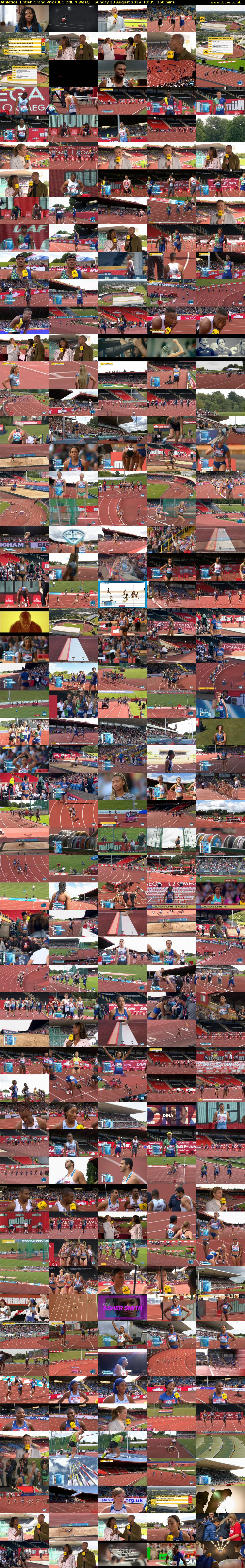 Athletics: British Grand Prix (BBC ONE N West) Sunday 18 August 2019 13:35 - 16:15