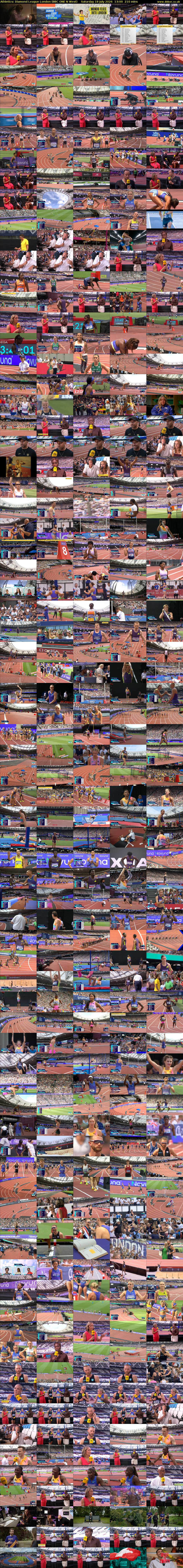 Athletics: Diamond League London (BBC ONE N West) Saturday 18 July 2026 13:00 - 16:30