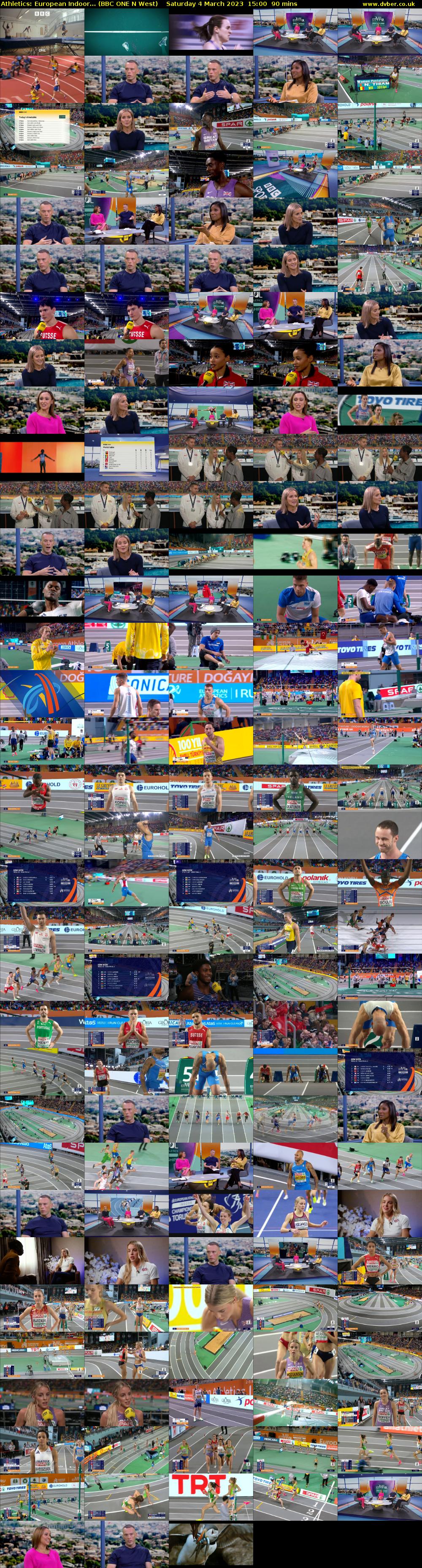 Athletics: European Indoor... (BBC ONE N West) Saturday 4 March 2023 15:00 - 16:30