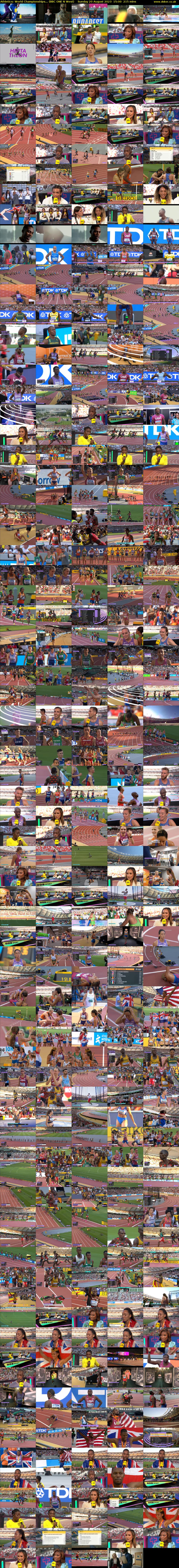 Athletics: World Championships... (BBC ONE N West) Sunday 20 August 2023 15:00 - 18:35