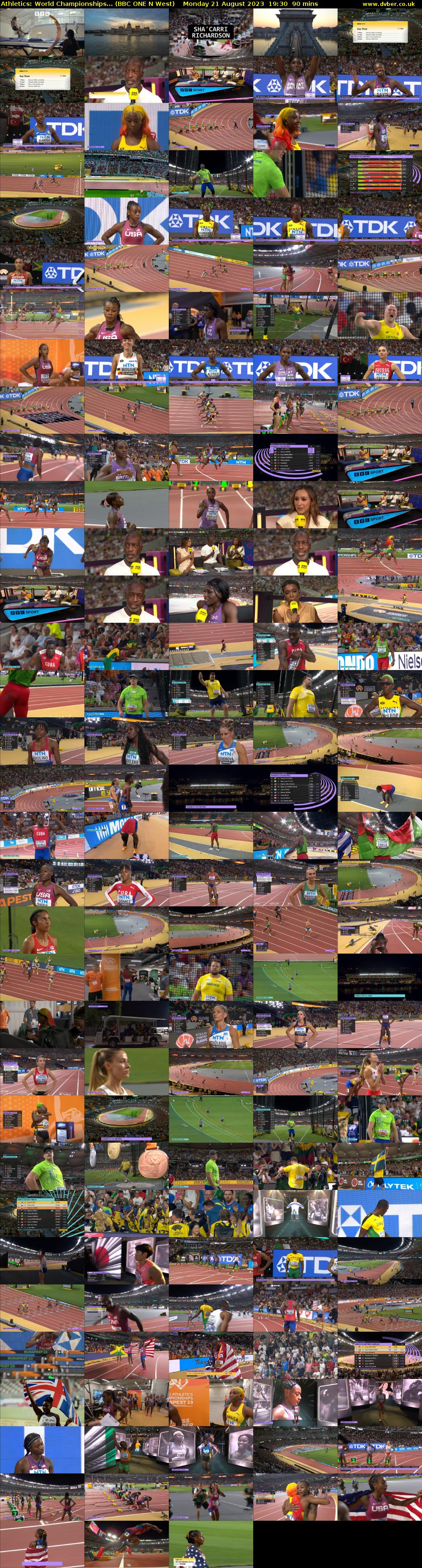 Athletics: World Championships... (BBC ONE N West) Monday 21 August 2023 19:30 - 21:00