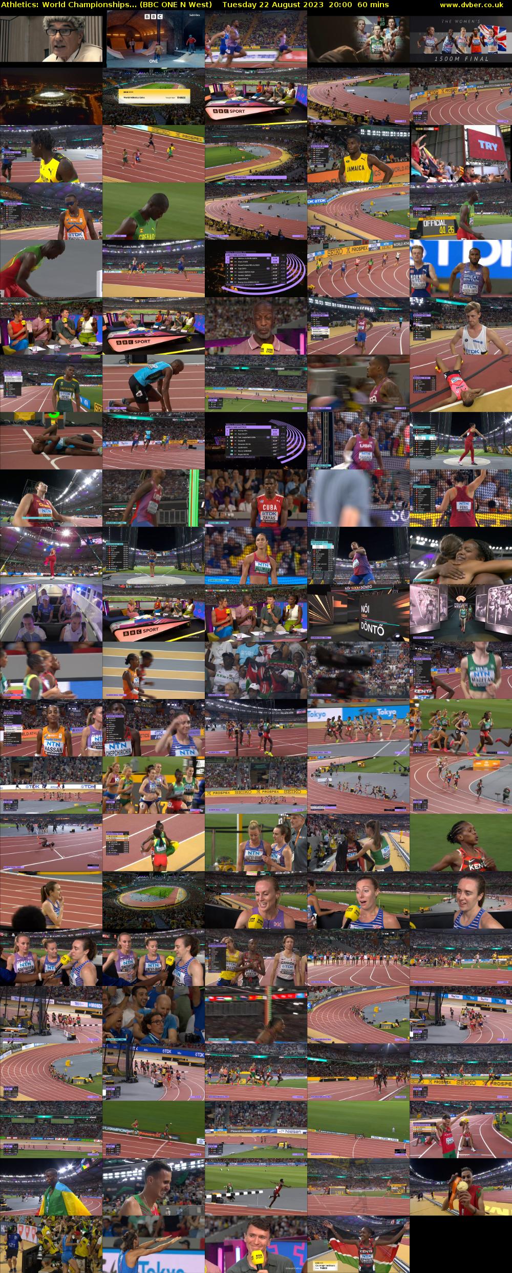 Athletics: World Championships... (BBC ONE N West) Tuesday 22 August 2023 20:00 - 21:00