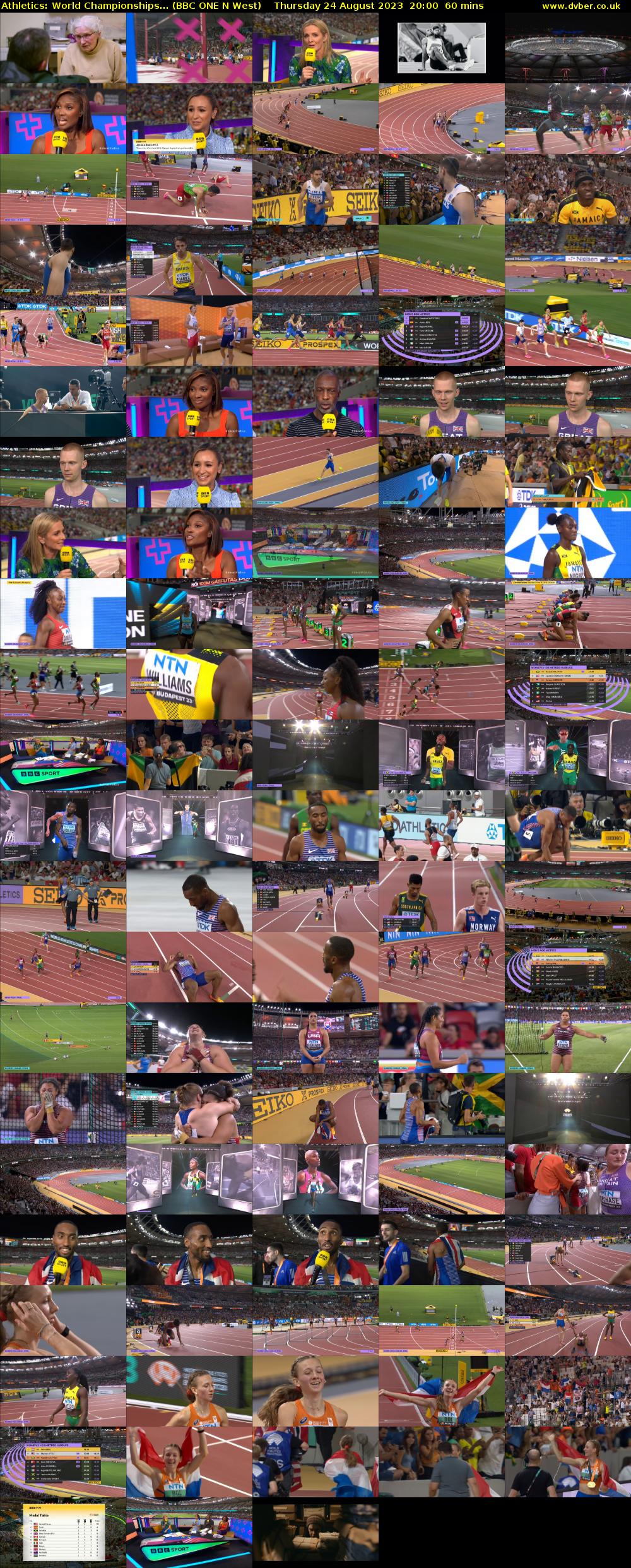 Athletics: World Championships... (BBC ONE N West) Thursday 24 August 2023 20:00 - 21:00