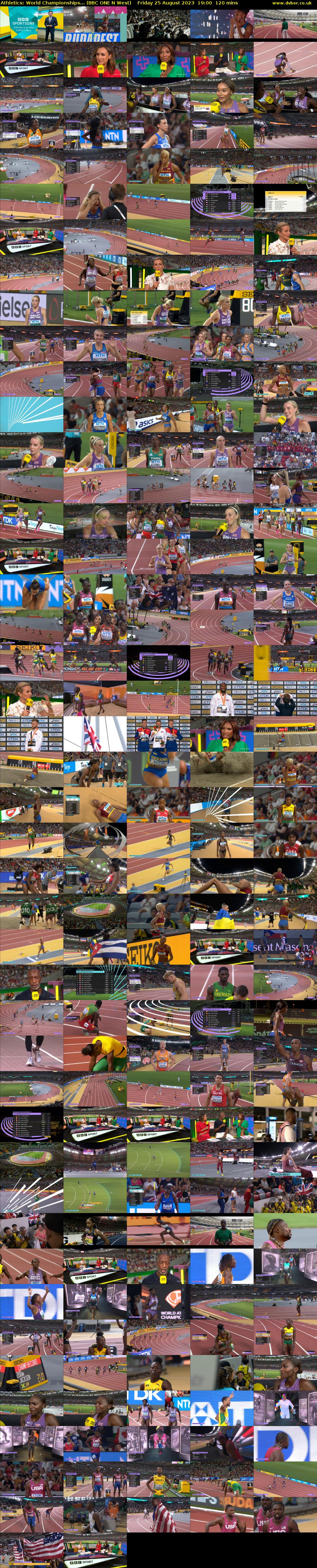 Athletics: World Championships... (BBC ONE N West) Friday 25 August 2023 19:00 - 21:00
