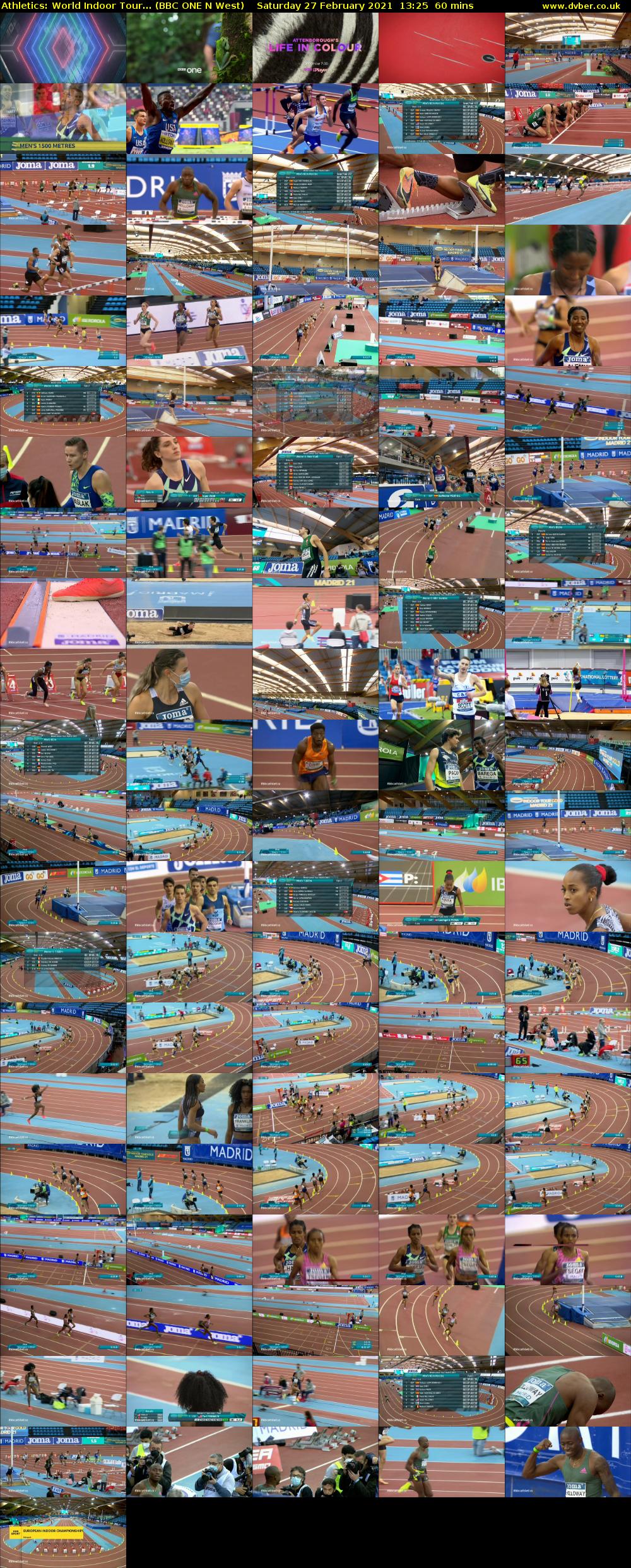 Athletics: World Indoor Tour... (BBC ONE N West) Saturday 27 February 2021 13:25 - 14:25