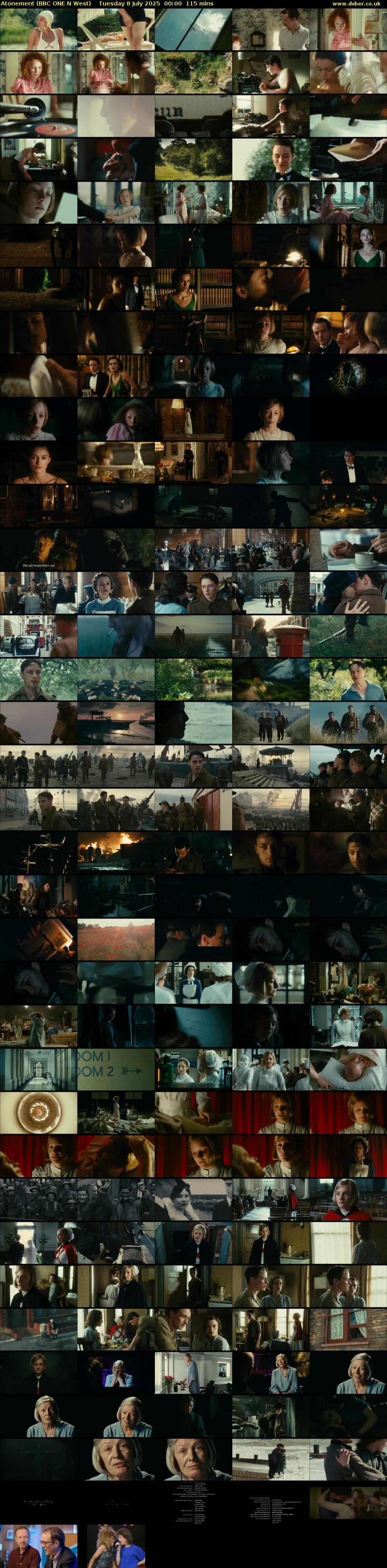 Atonement (BBC ONE N West) Tuesday 8 July 2025 00:00 - 01:55