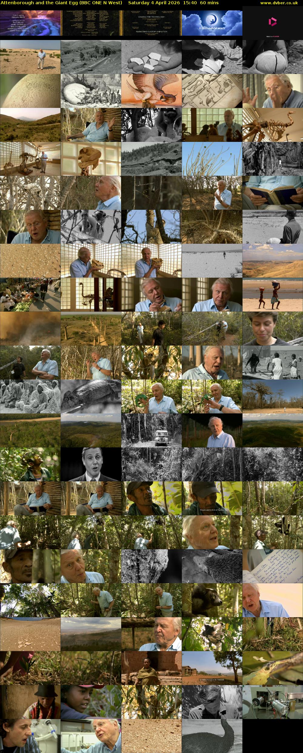 Attenborough and the Giant Egg (BBC ONE N West) Saturday 4 April 2026 15:40 - 16:40