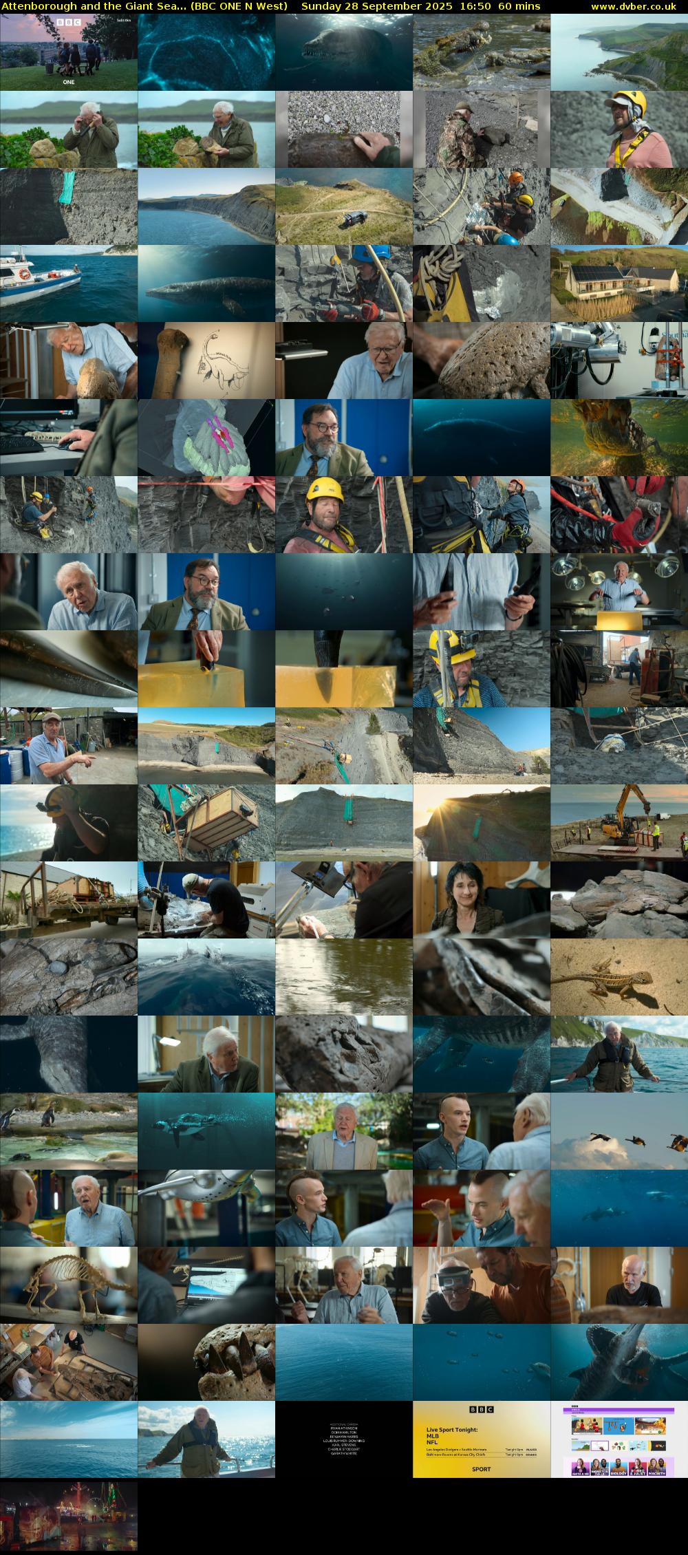 Attenborough and the Giant Sea... (BBC ONE N West) Sunday 28 September 2025 16:50 - 17:50