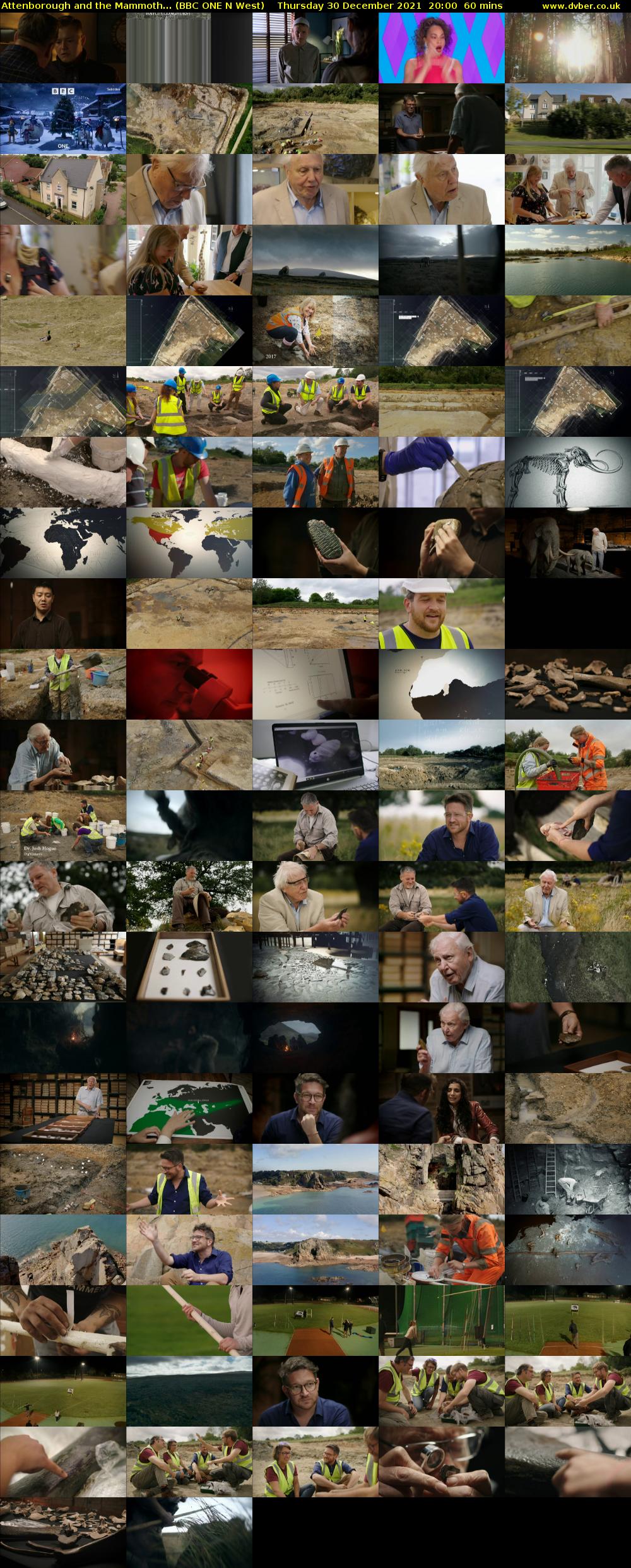 Attenborough and the Mammoth... (BBC ONE N West) Thursday 30 December 2021 20:00 - 21:00