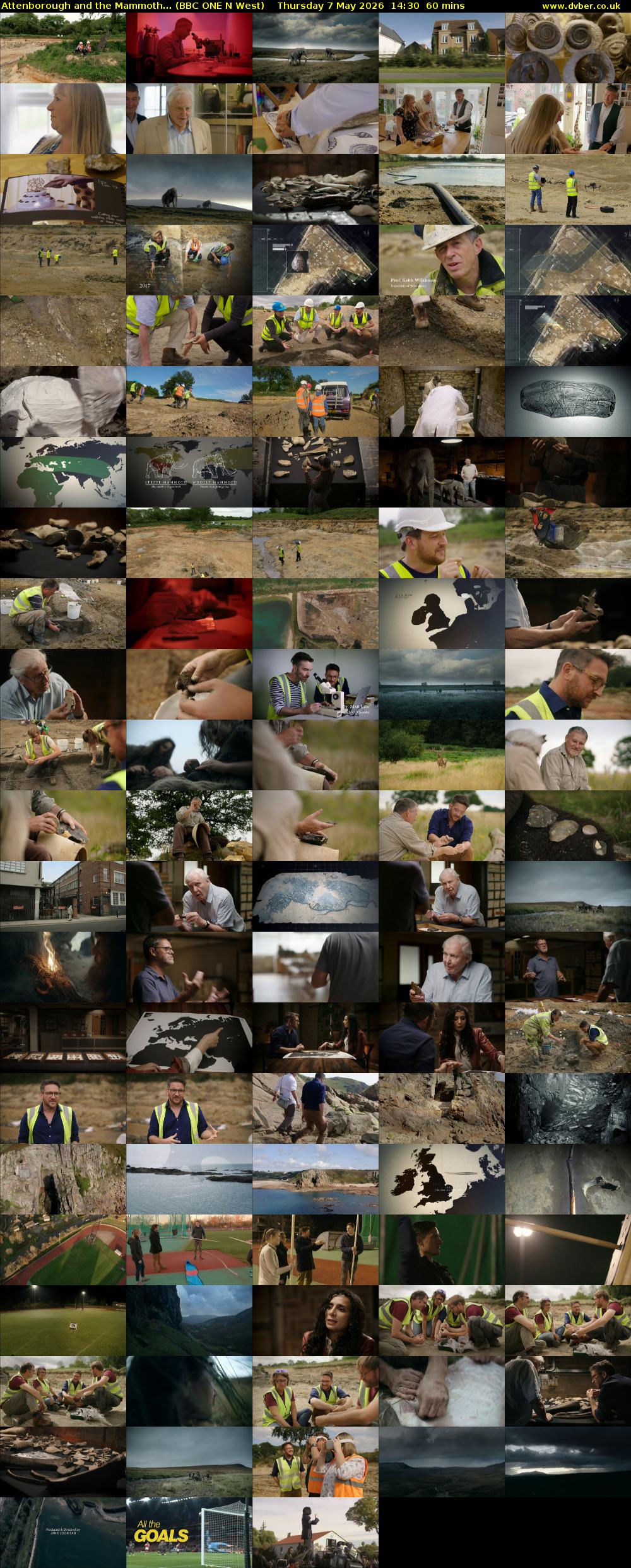 Attenborough and the Mammoth... (BBC ONE N West) Thursday 7 May 2026 14:30 - 15:30