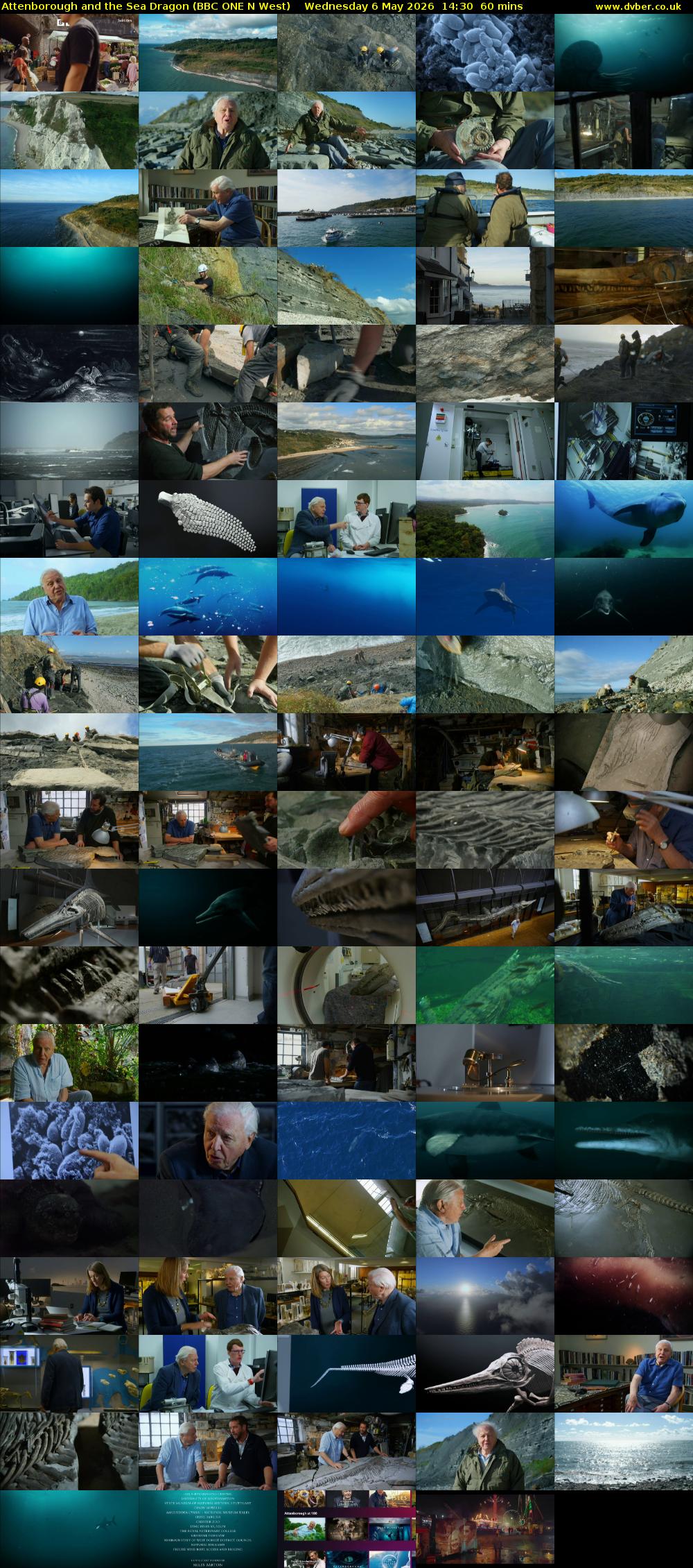 Attenborough and the Sea Dragon (BBC ONE N West) Wednesday 6 May 2026 14:30 - 15:30
