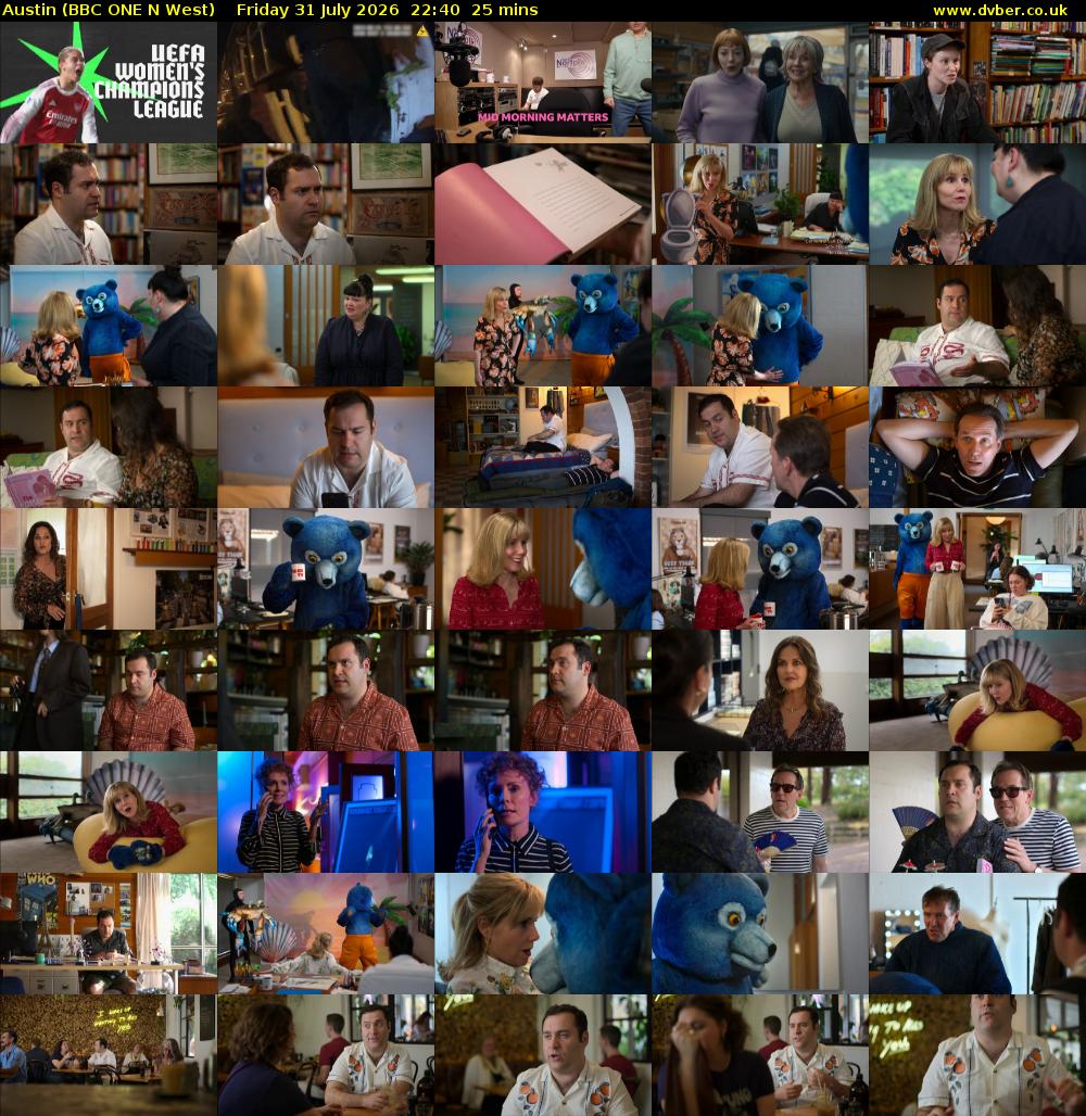 Austin (BBC ONE N West) Friday 31 July 2026 22:40 - 23:05