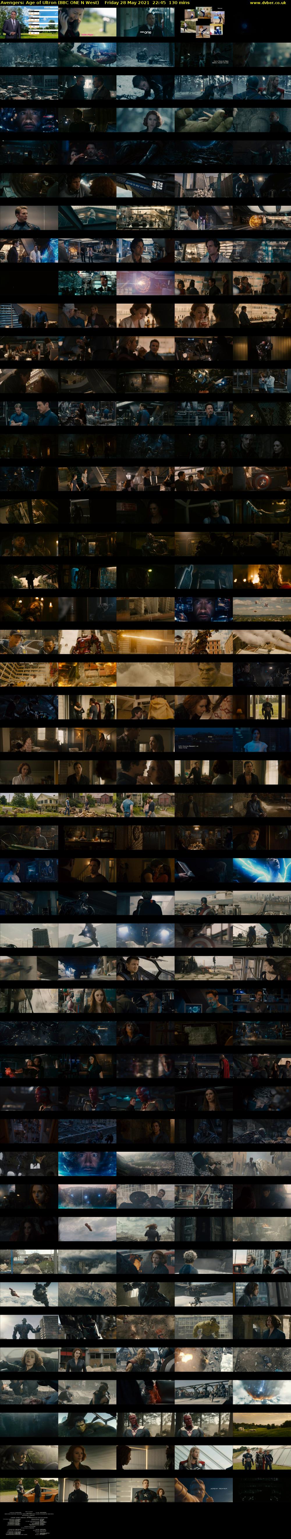 Avengers: Age of Ultron (BBC ONE N West) Friday 28 May 2021 22:45 - 00:55
