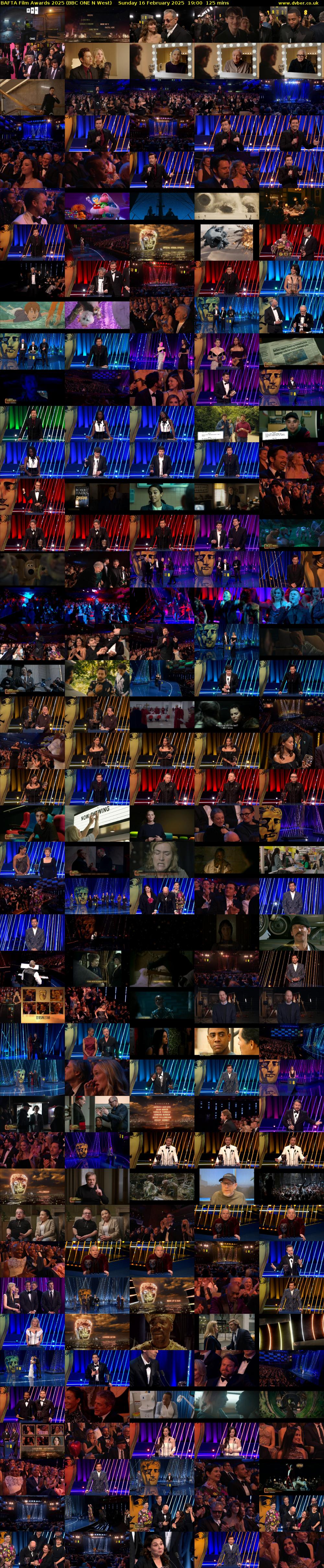 BAFTA Film Awards 2025 (BBC ONE N West) Sunday 16 February 2025 19:00 - 21:05