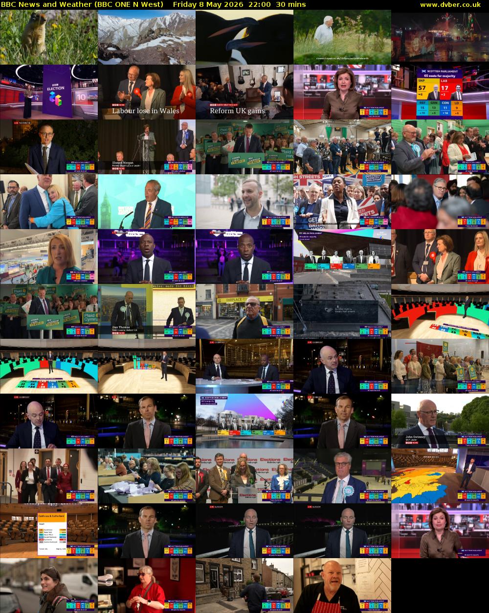 BBC News and Weather (BBC ONE N West) Friday 8 May 2026 22:00 - 22:30