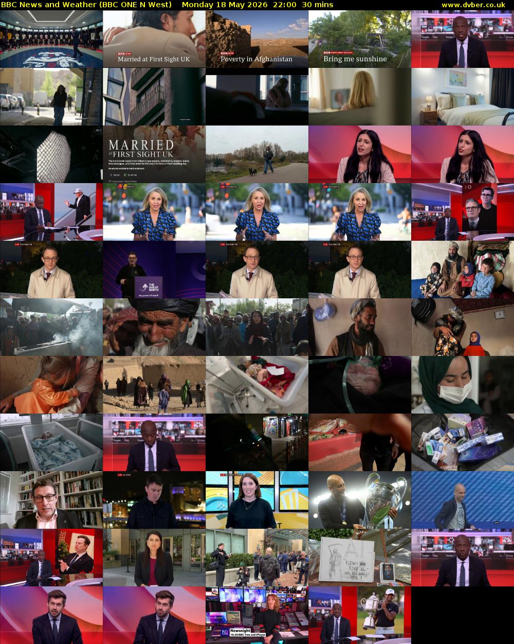 BBC News and Weather (BBC ONE N West) Monday 18 May 2026 22:00 - 22:30