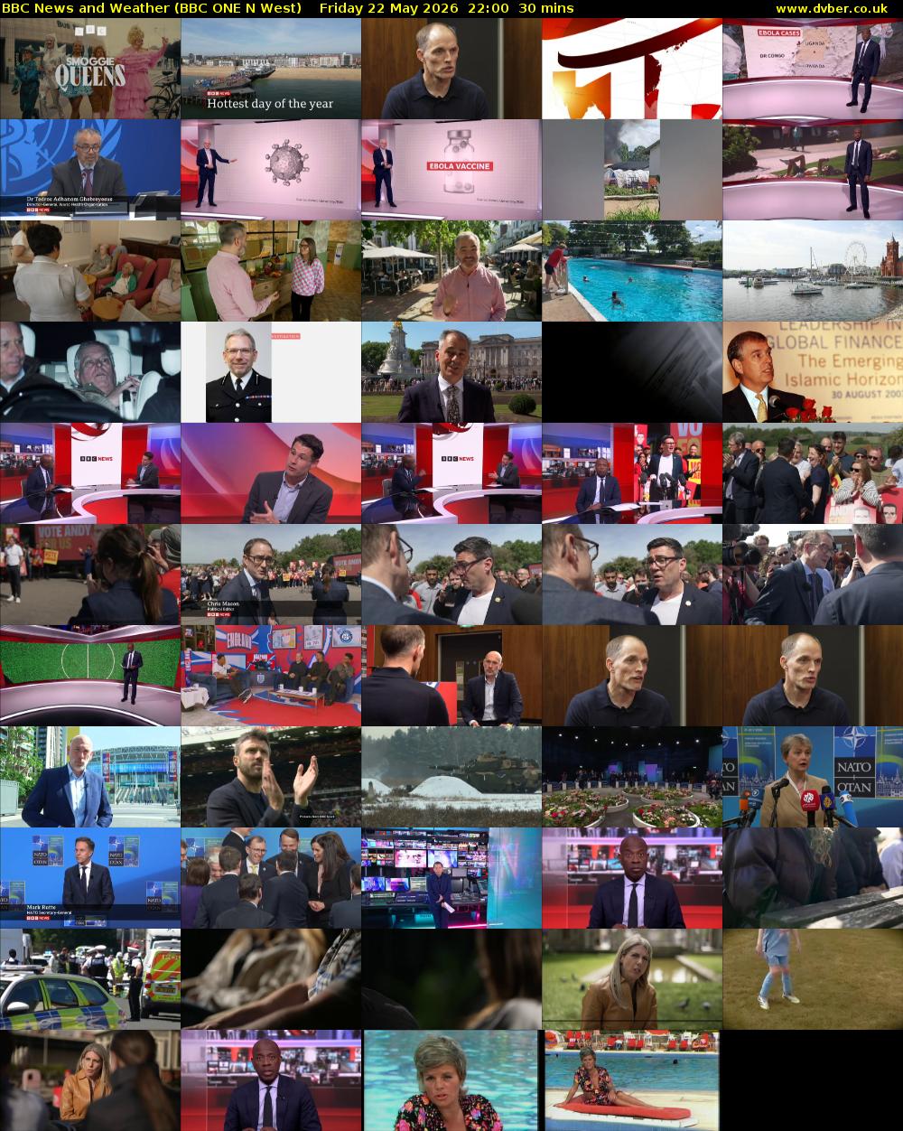 BBC News and Weather (BBC ONE N West) Friday 22 May 2026 22:00 - 22:30