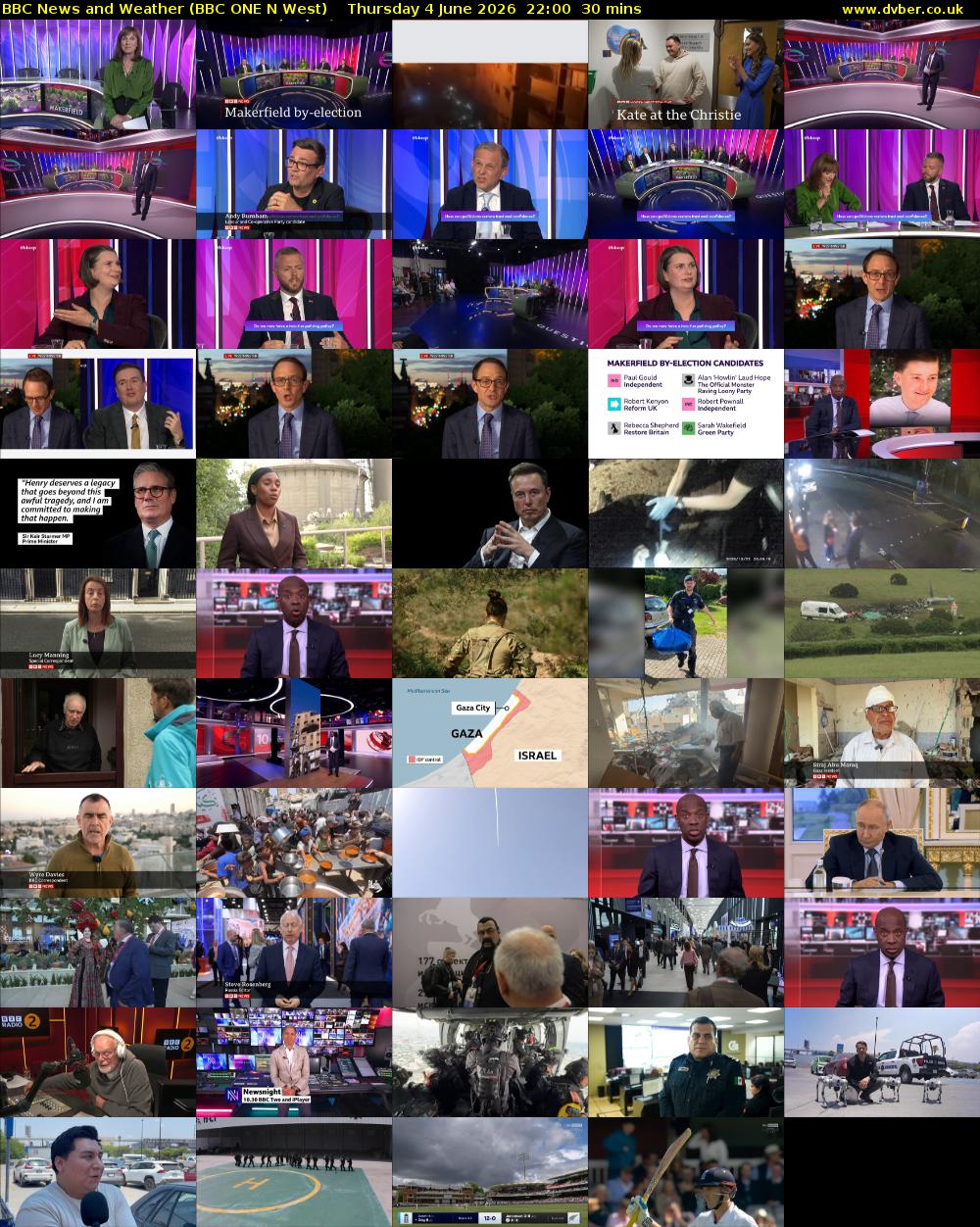 BBC News and Weather (BBC ONE N West) Thursday 4 June 2026 22:00 - 22:30
