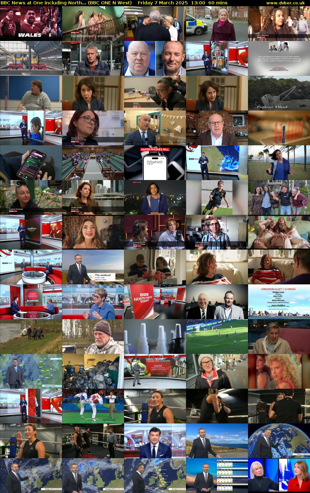 BBC News at One including North... (BBC ONE N West) Friday 7 March 2025 13:00 - 14:00