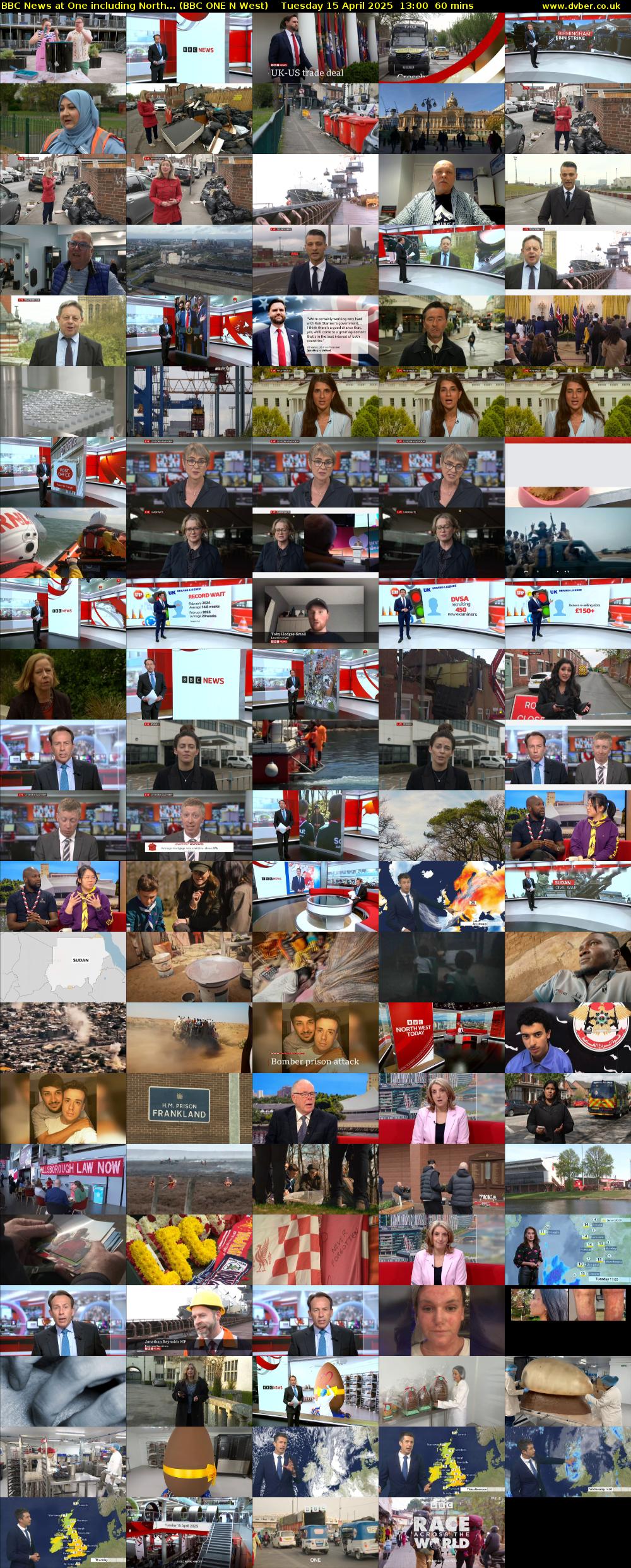 BBC News at One including North... (BBC ONE N West) Tuesday 15 April 2025 13:00 - 14:00