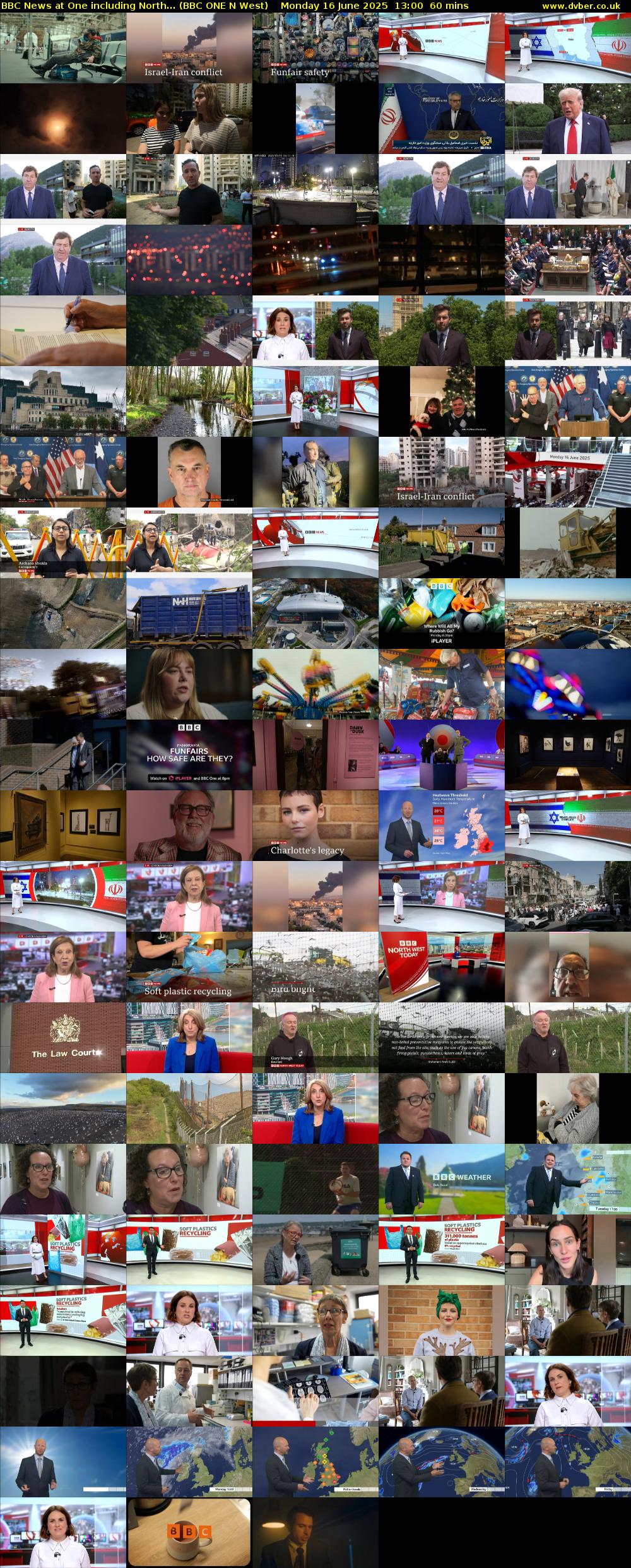 BBC News at One including North... (BBC ONE N West) Monday 16 June 2025 13:00 - 14:00