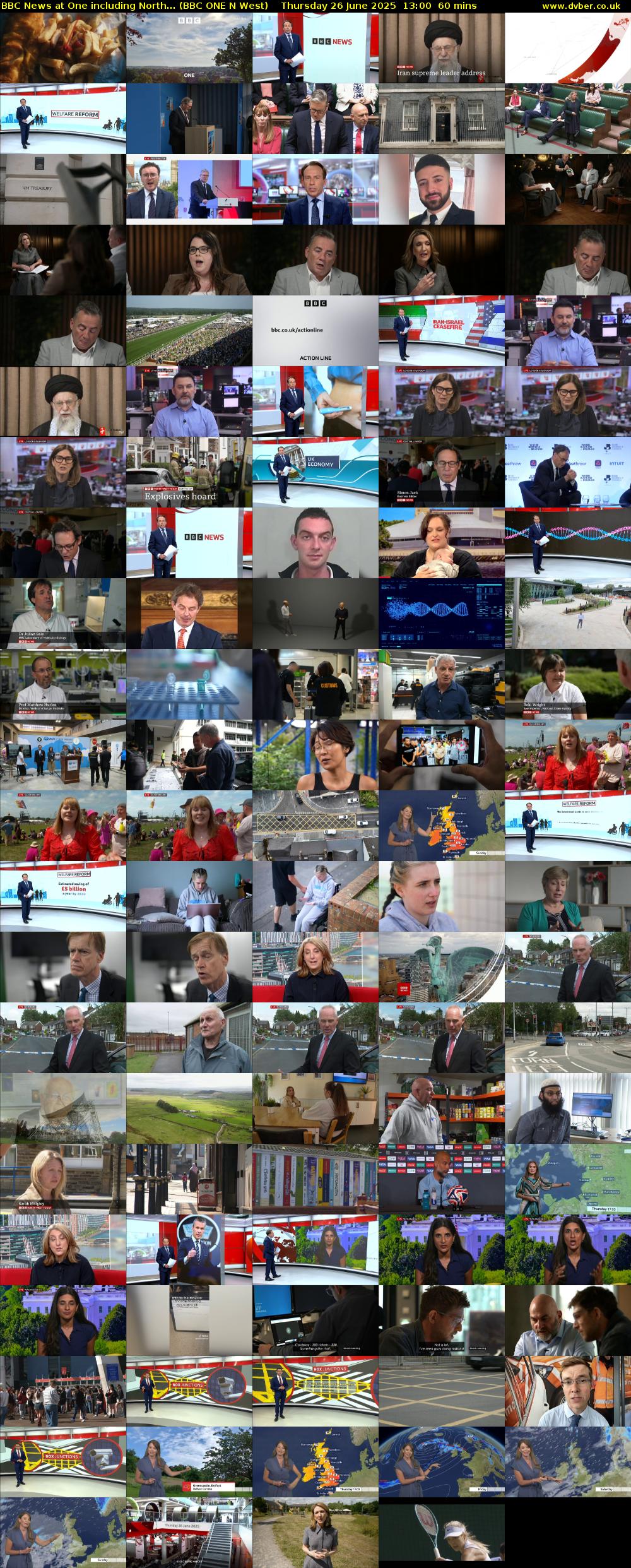 BBC News at One including North... (BBC ONE N West) Thursday 26 June 2025 13:00 - 14:00