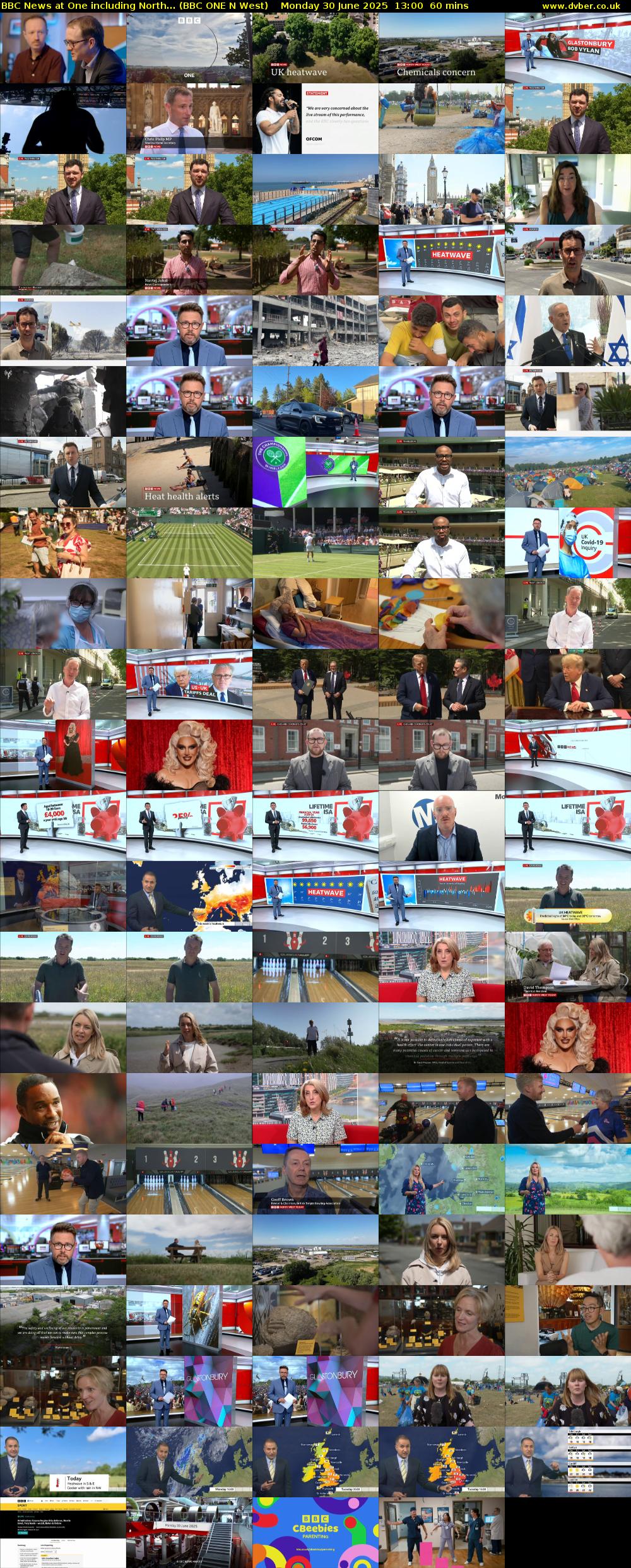 BBC News at One including North... (BBC ONE N West) Monday 30 June 2025 13:00 - 14:00